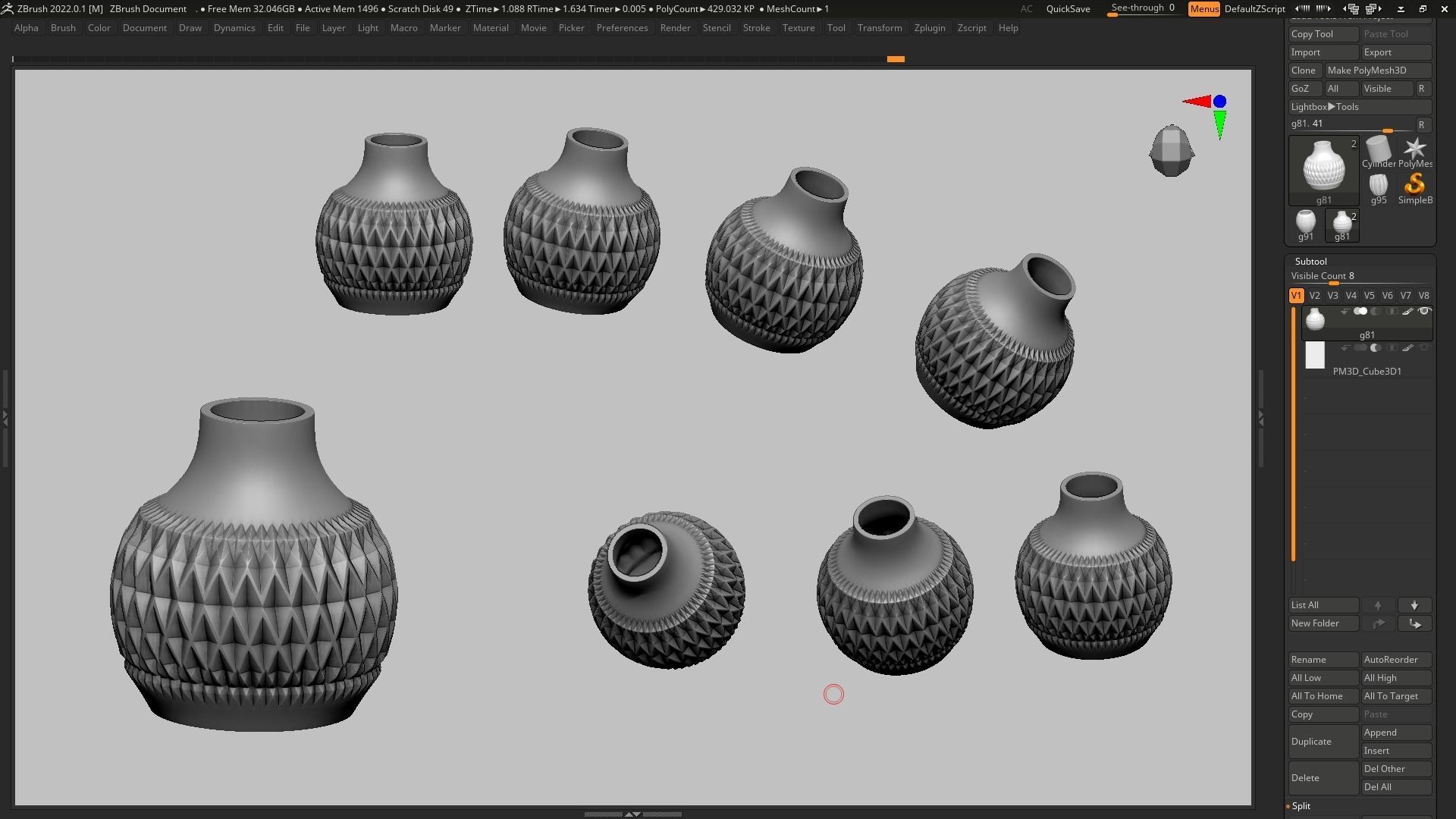 pot g81 3D print model  3D print model_14