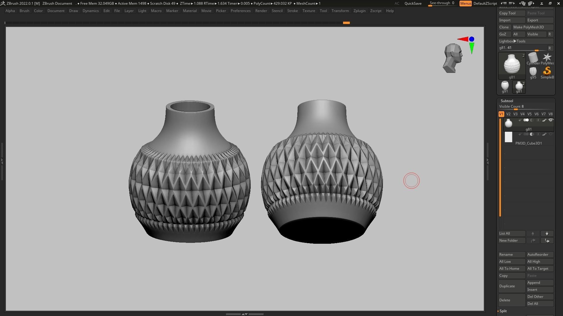 pot g81 3D print model  3D print model_13