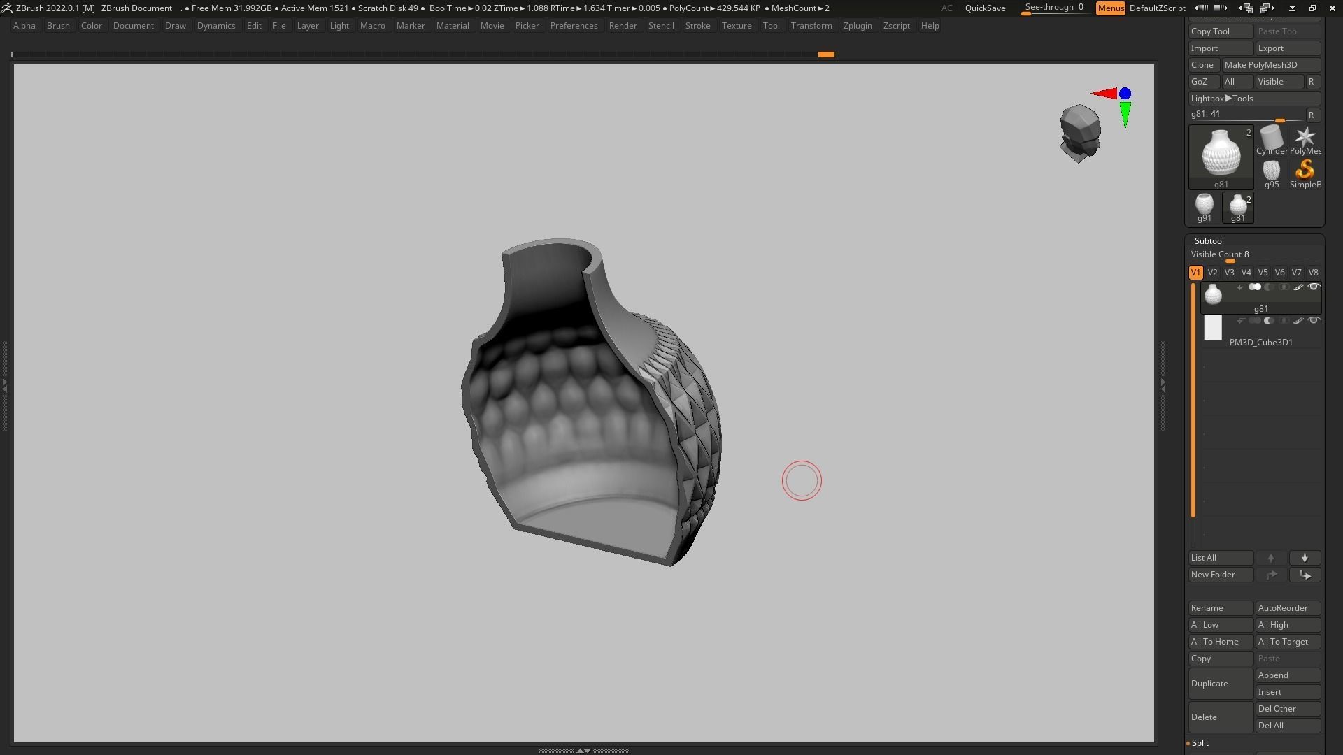 pot g81 3D print model  3D print model_17