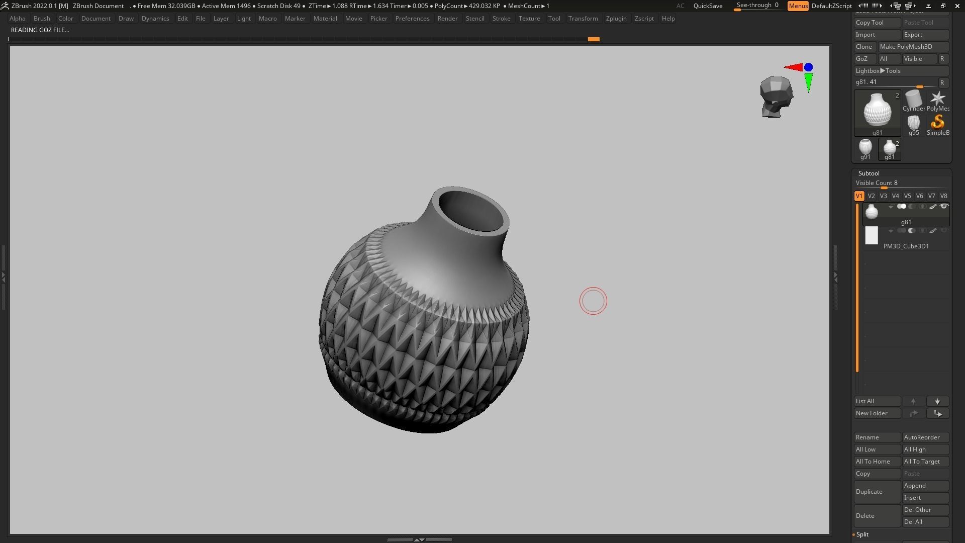 pot g81 3D print model  3D print model_7
