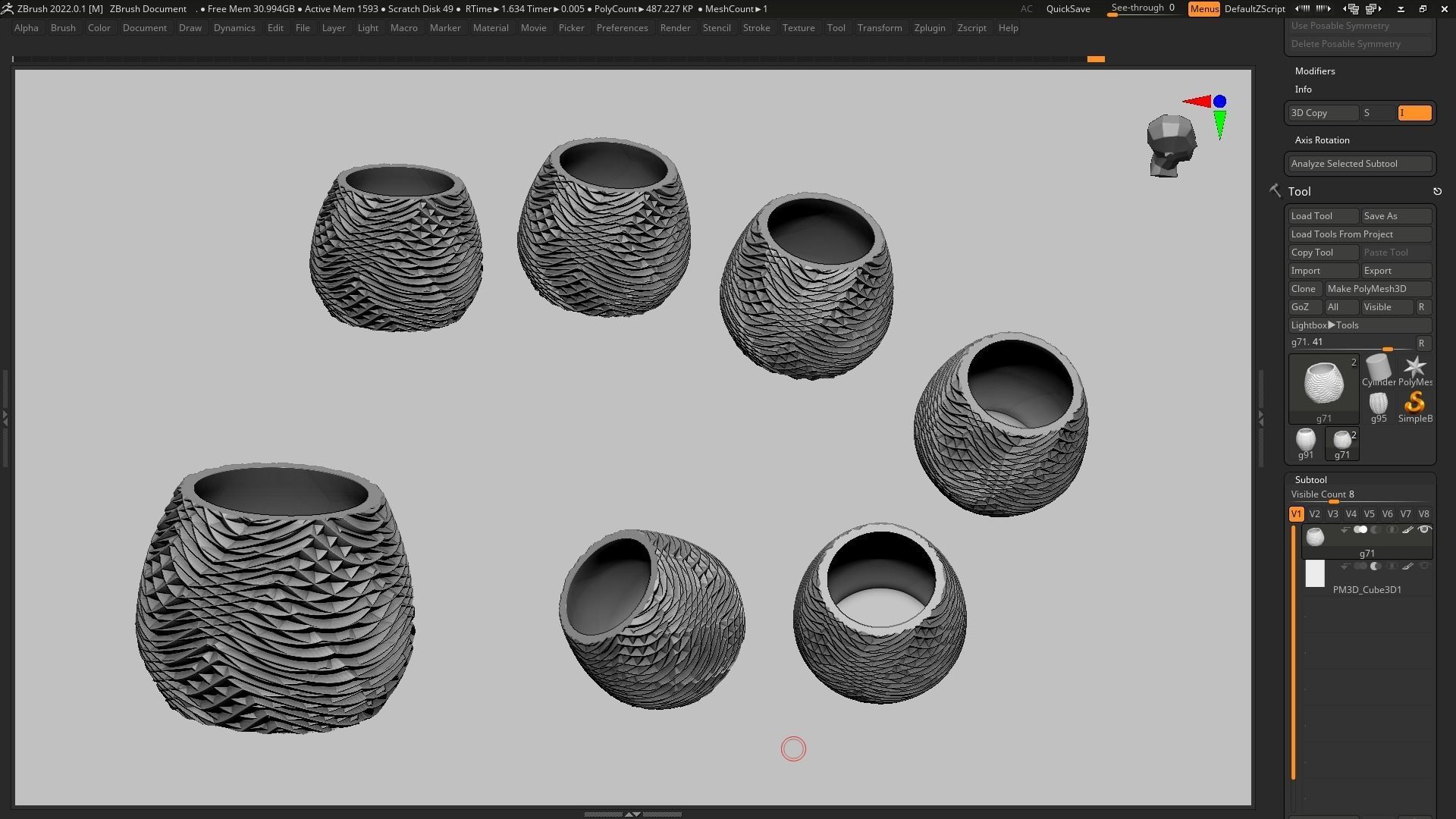 pot g71 3D print model 3D print model_12