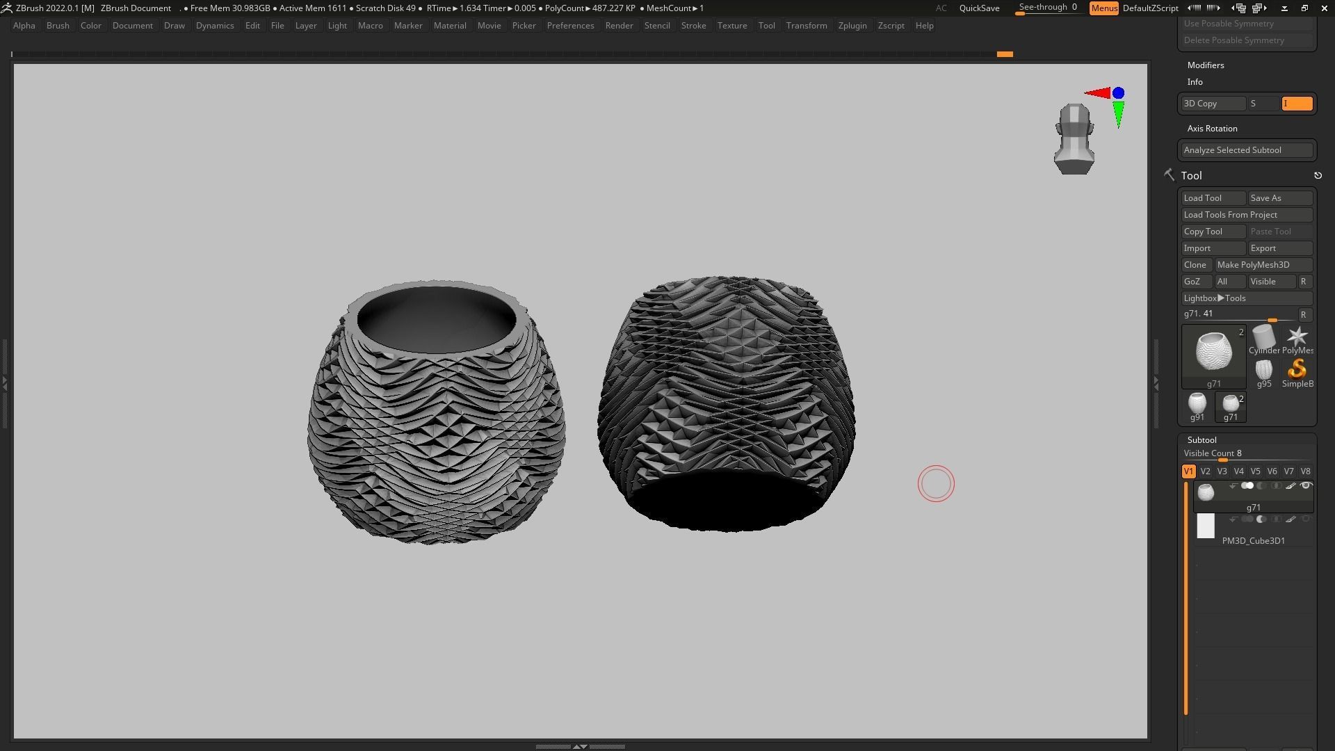 pot g71 3D print model 3D print model_13