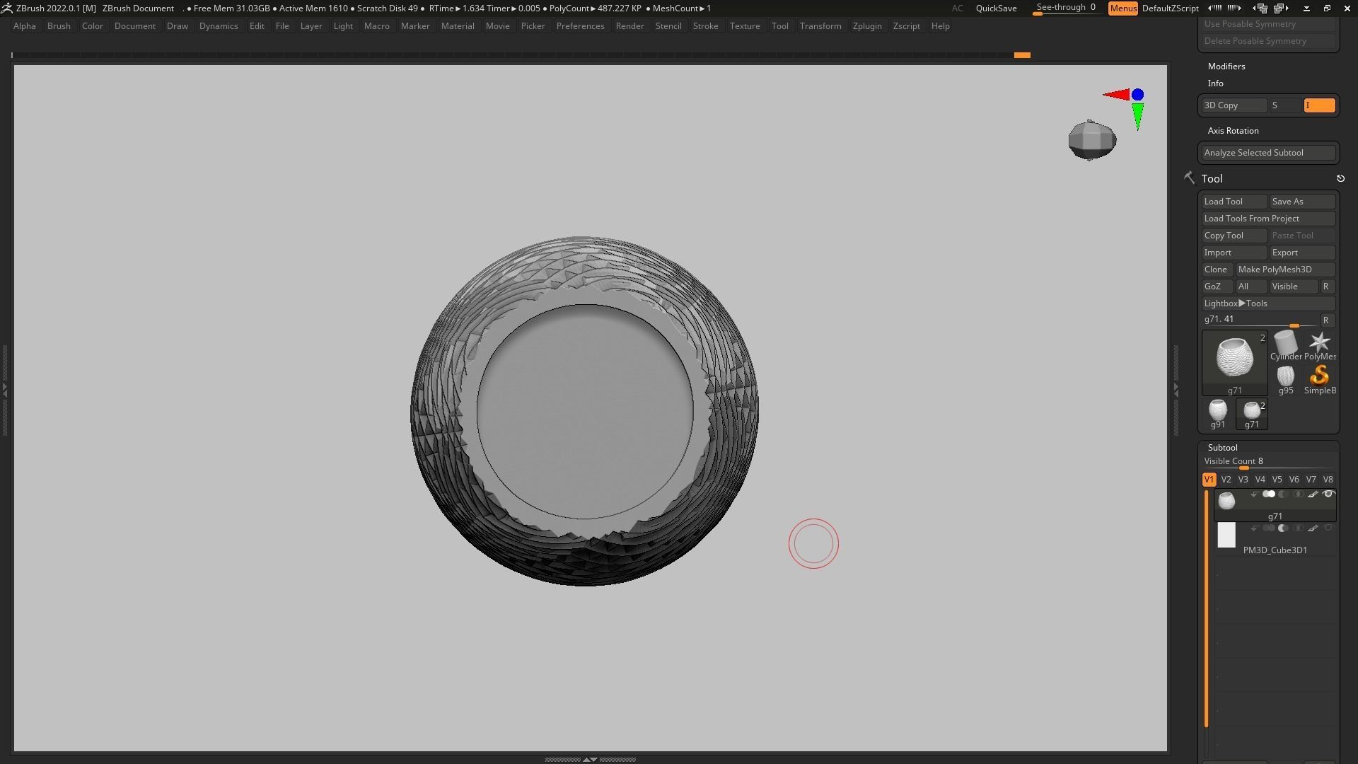 pot g71 3D print model 3D print model_11