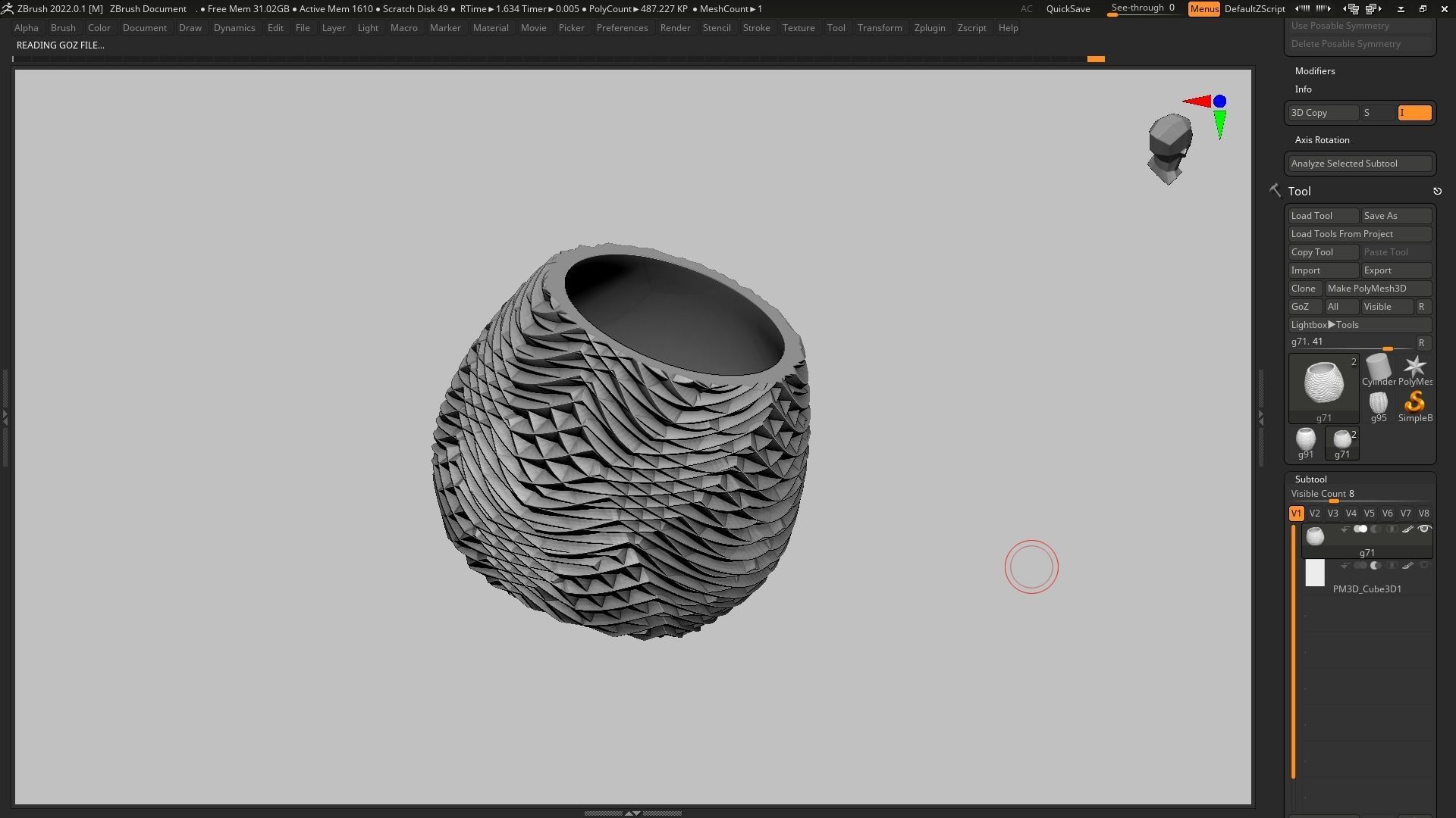 pot g71 3D print model 3D print model_6