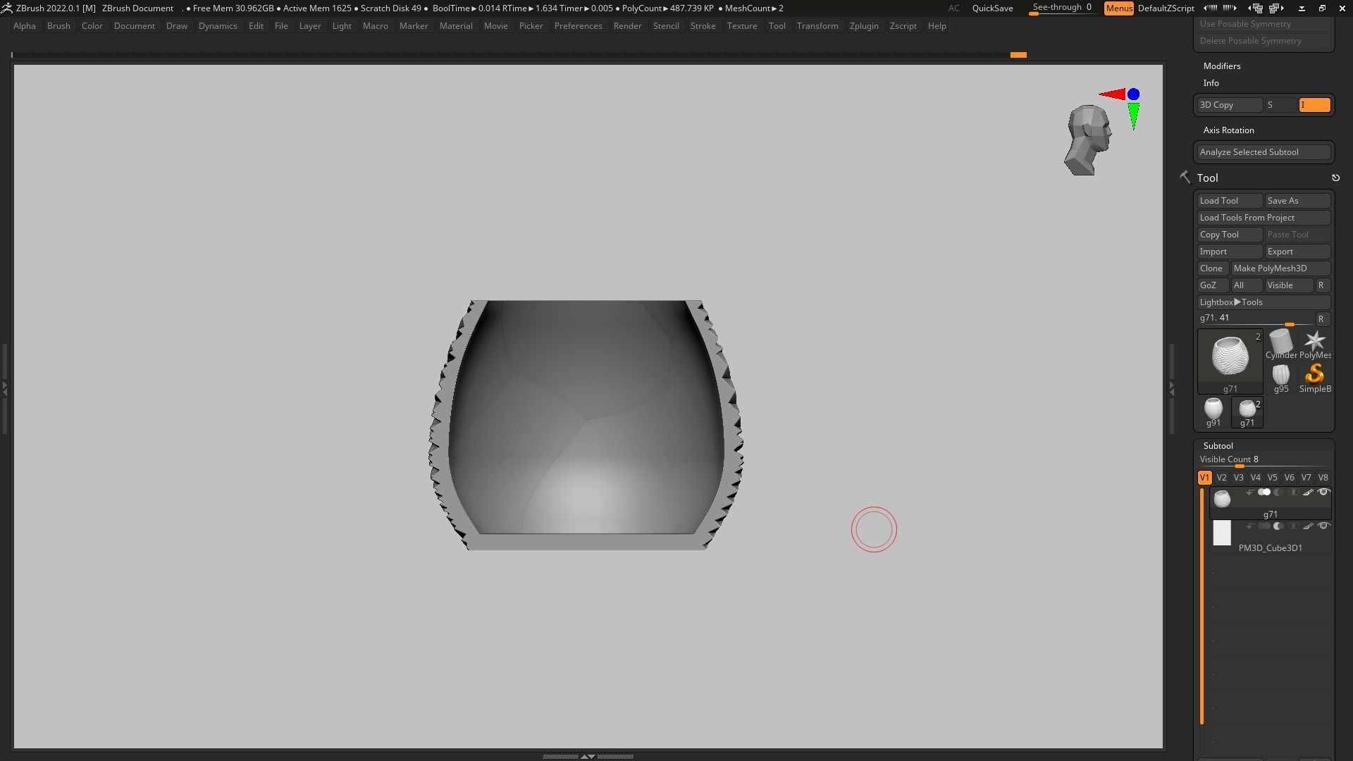 pot g71 3D print model 3D print model_14