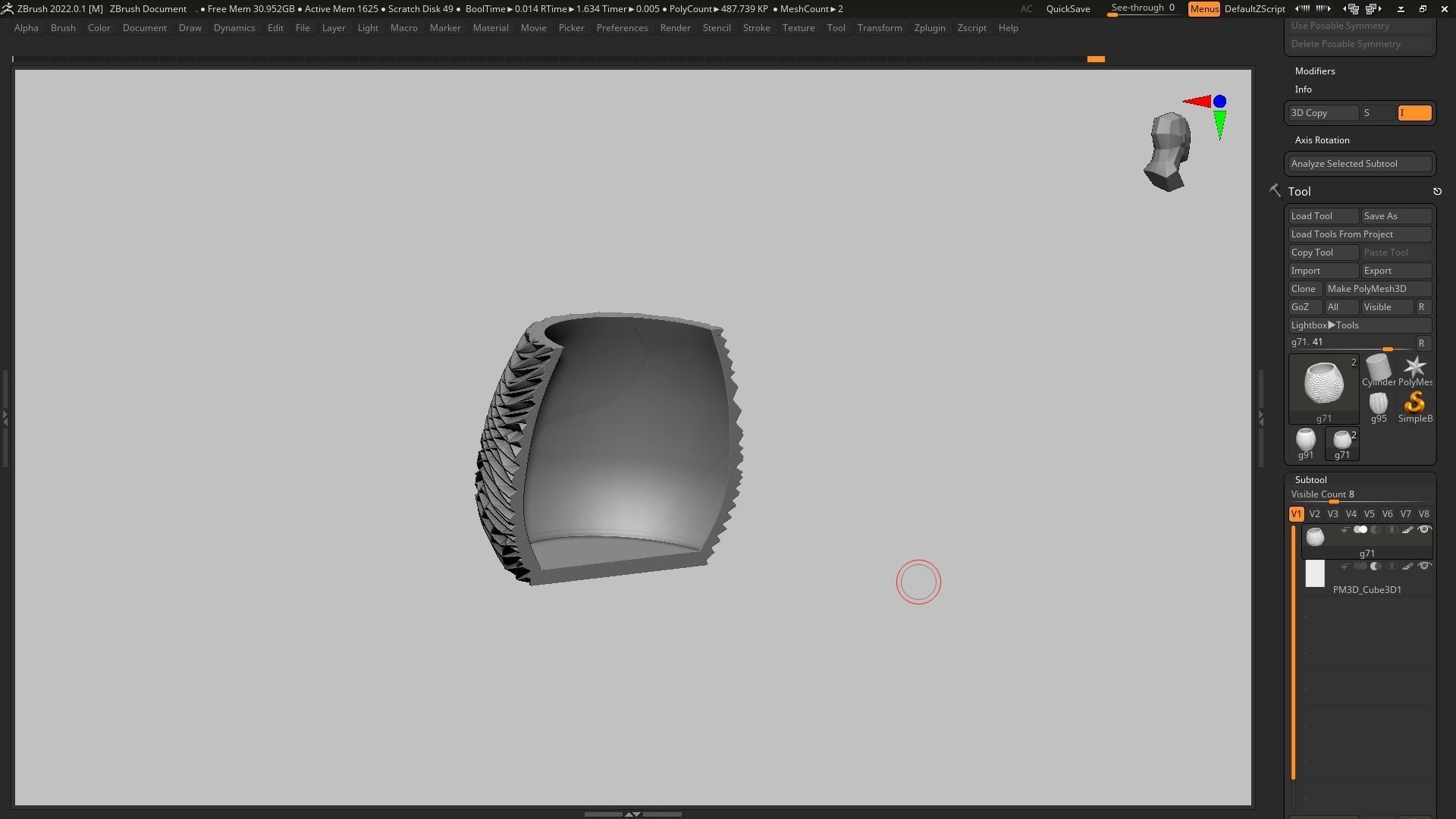 pot g71 3D print model 3D print model_15