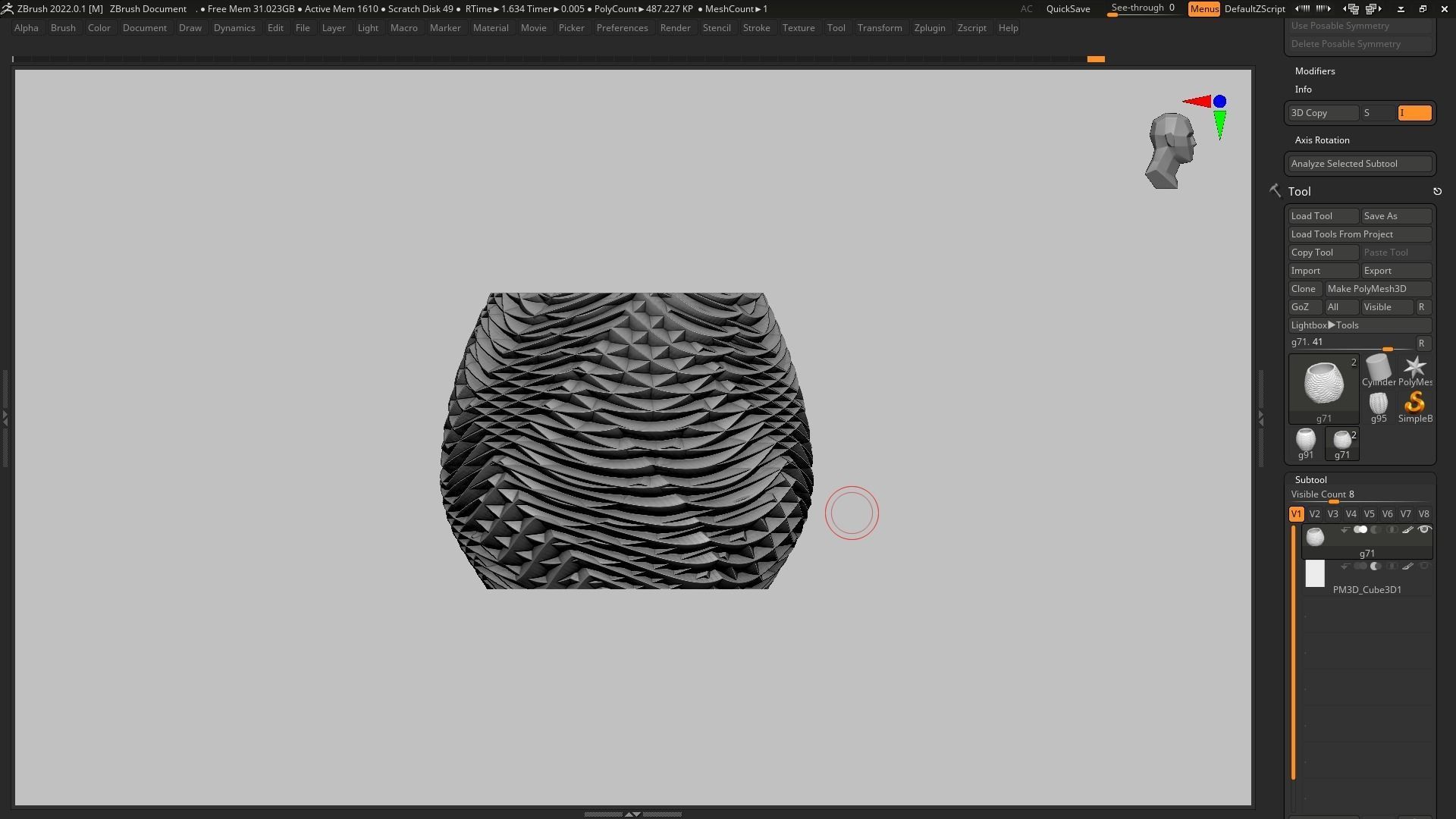 pot g71 3D print model 3D print model_10