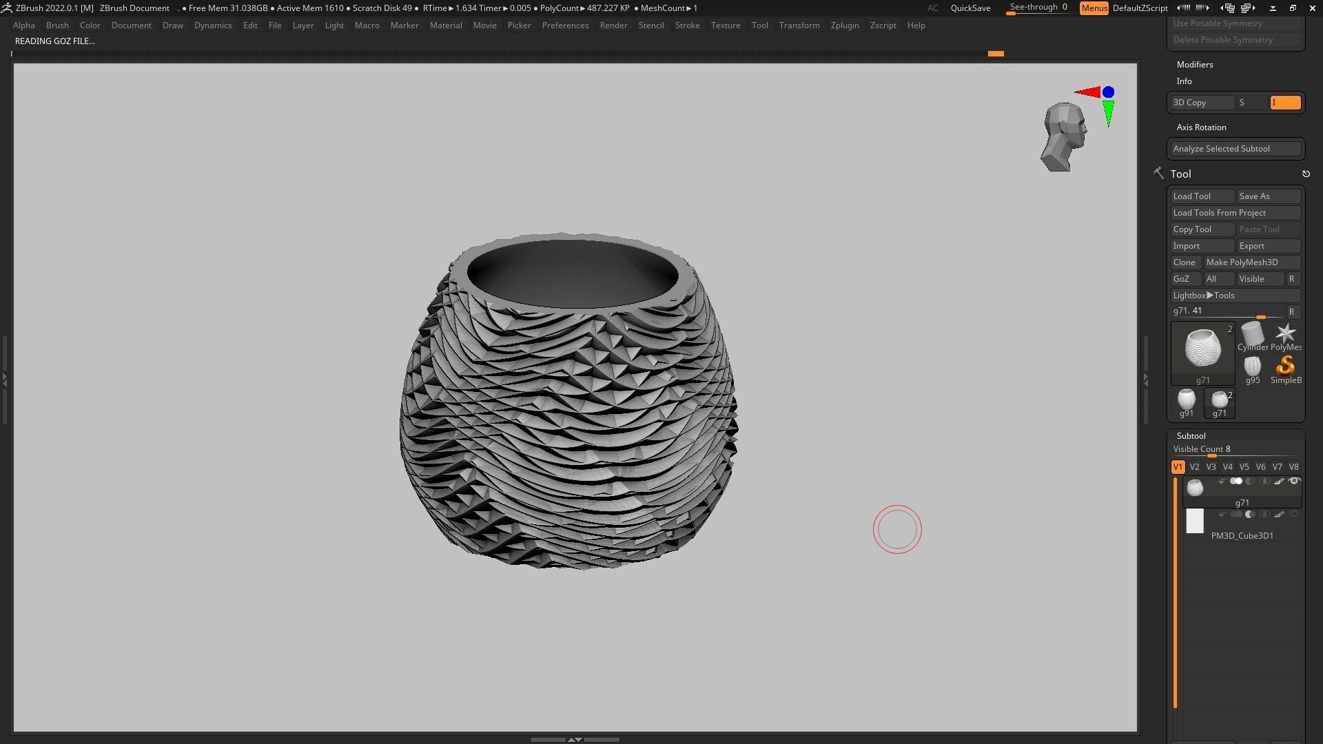 pot g71 3D print model 3D print model_5