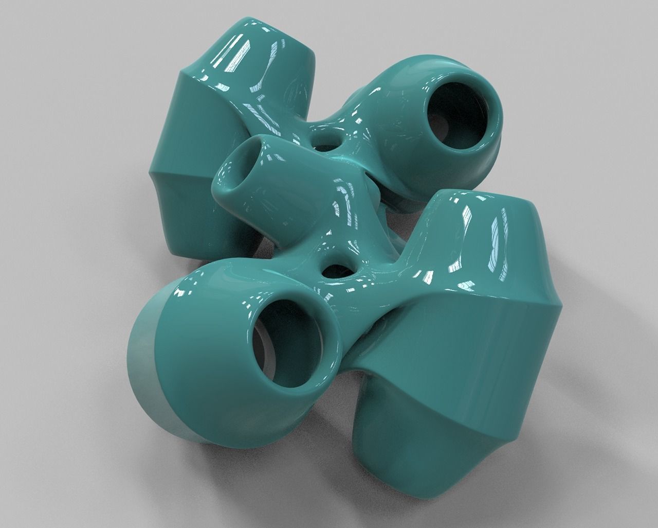 geometric modern art gm21 3D print model_6