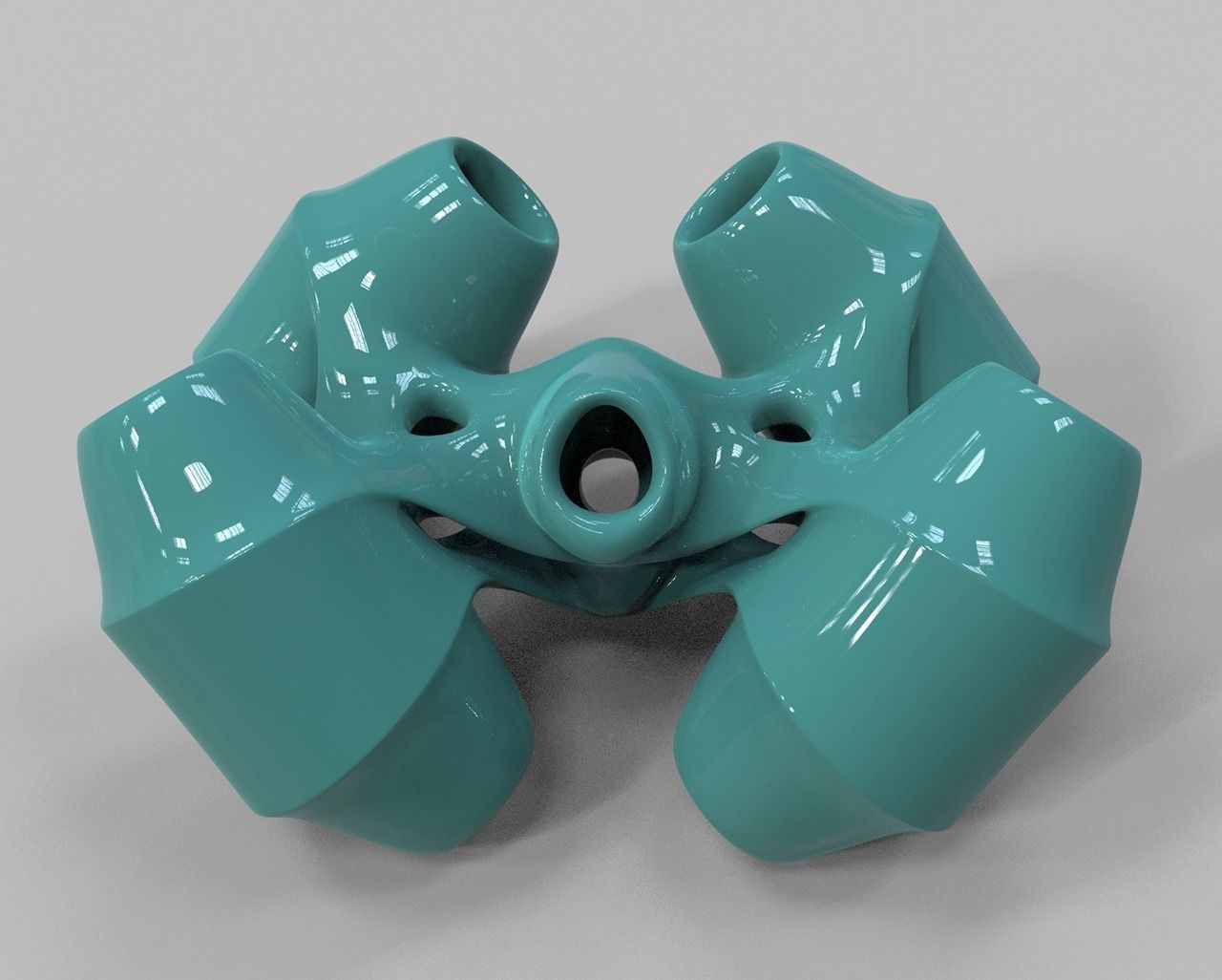 geometric modern art gm21 3D print model_2