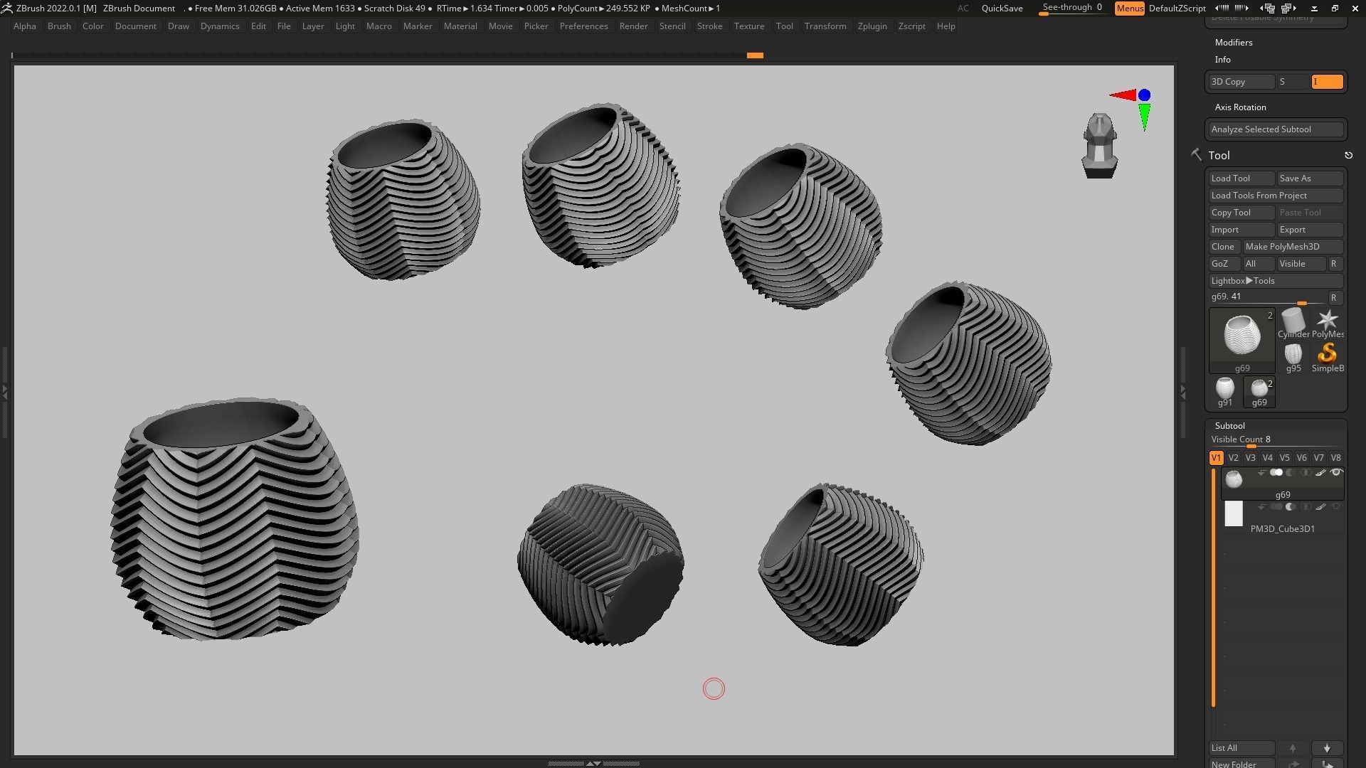 pot g69 3D print model 3D print model_13