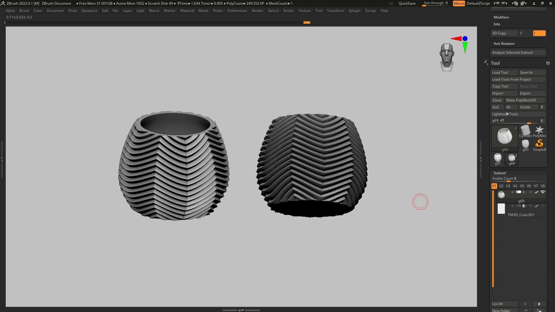 pot g69 3D print model 3D print model_14