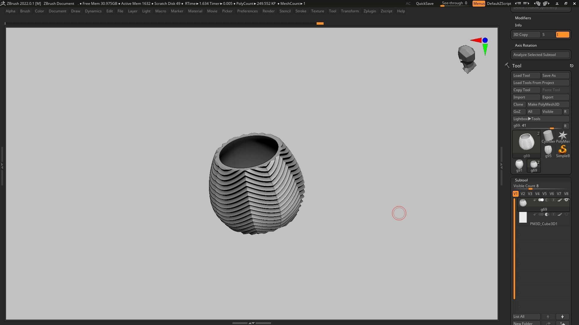 pot g69 3D print model 3D print model_10