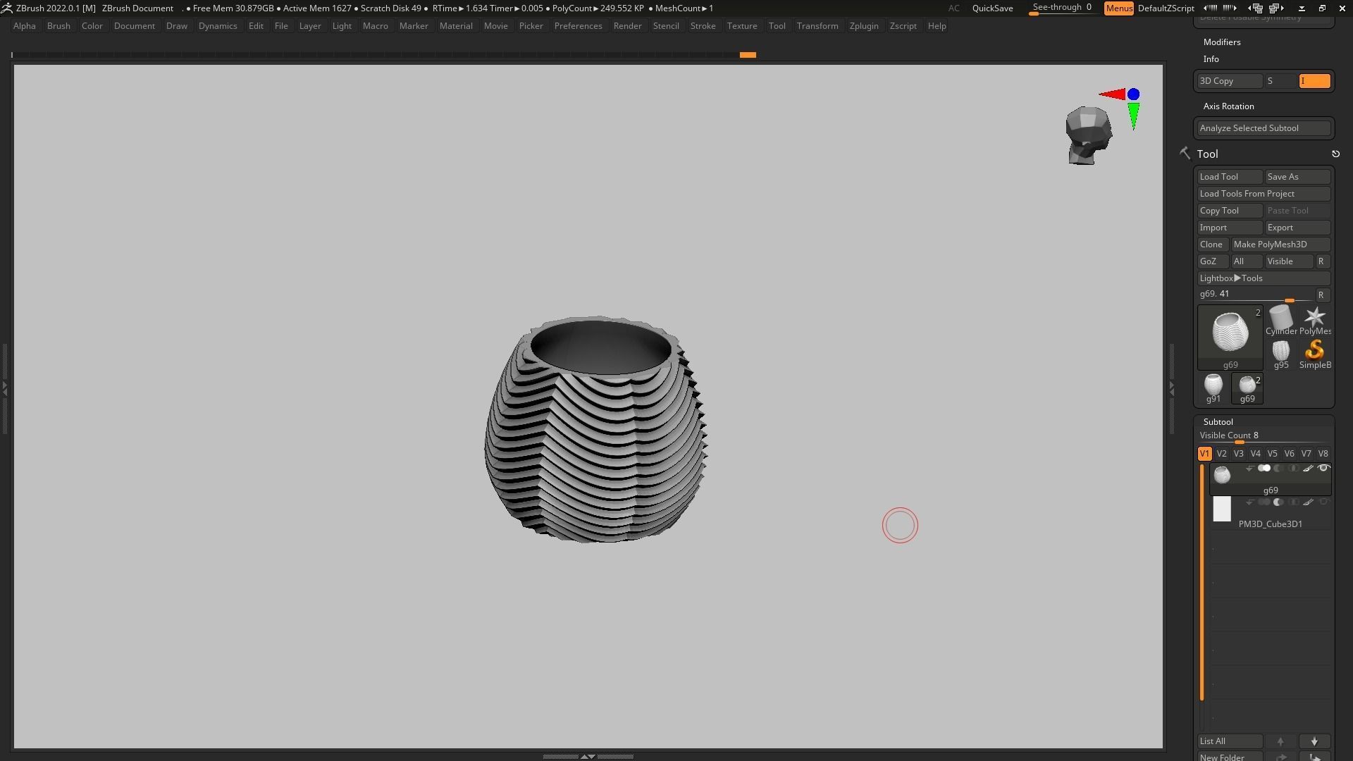 pot g69 3D print model 3D print model_5