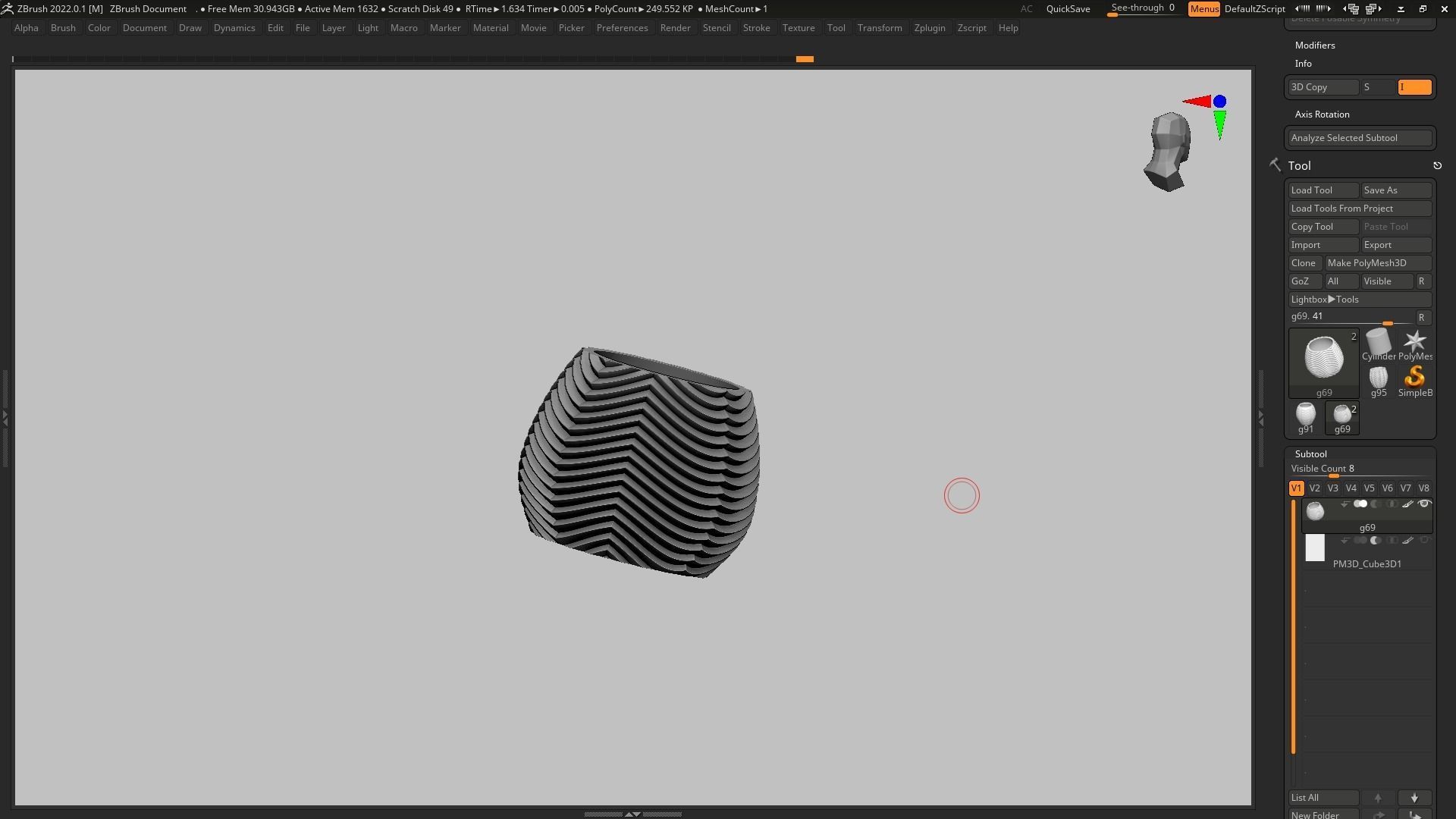 pot g69 3D print model 3D print model_7