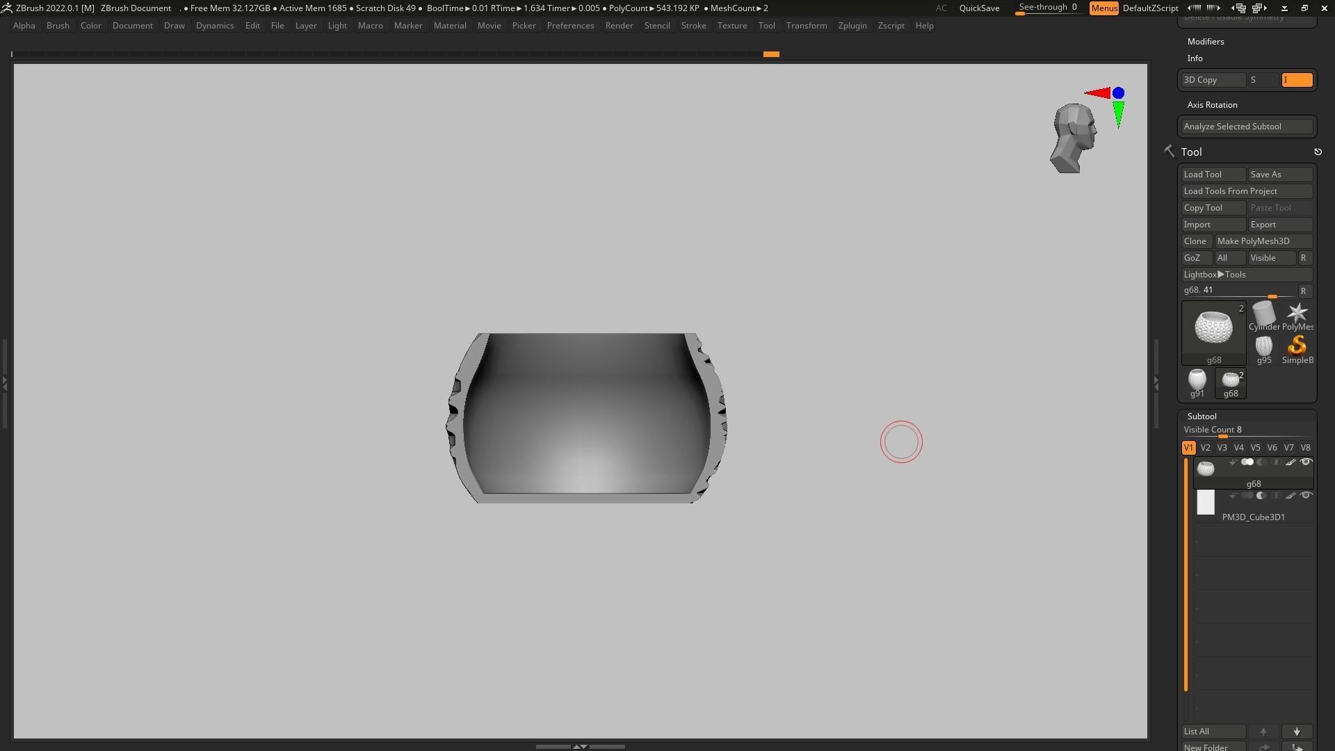 pot g68 3D print model  3D print model_14