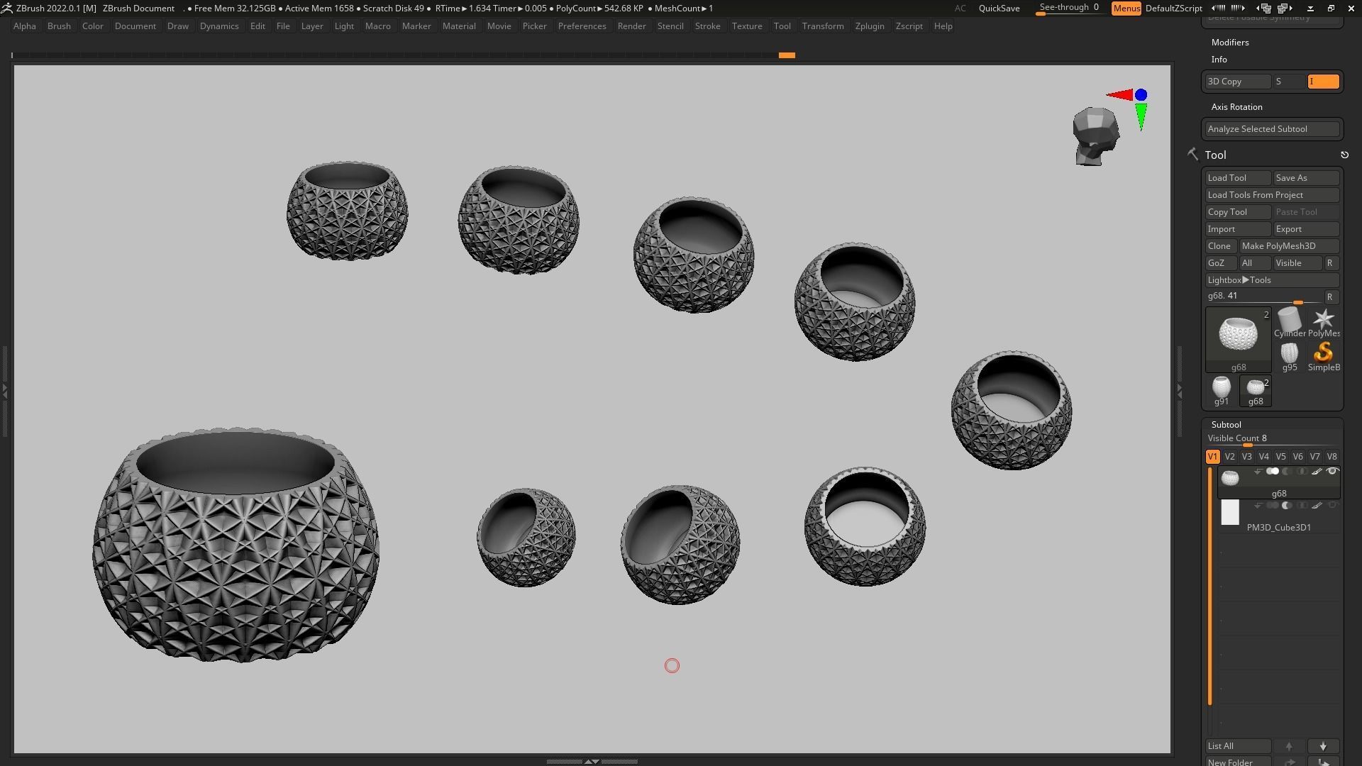 pot g68 3D print model  3D print model_13