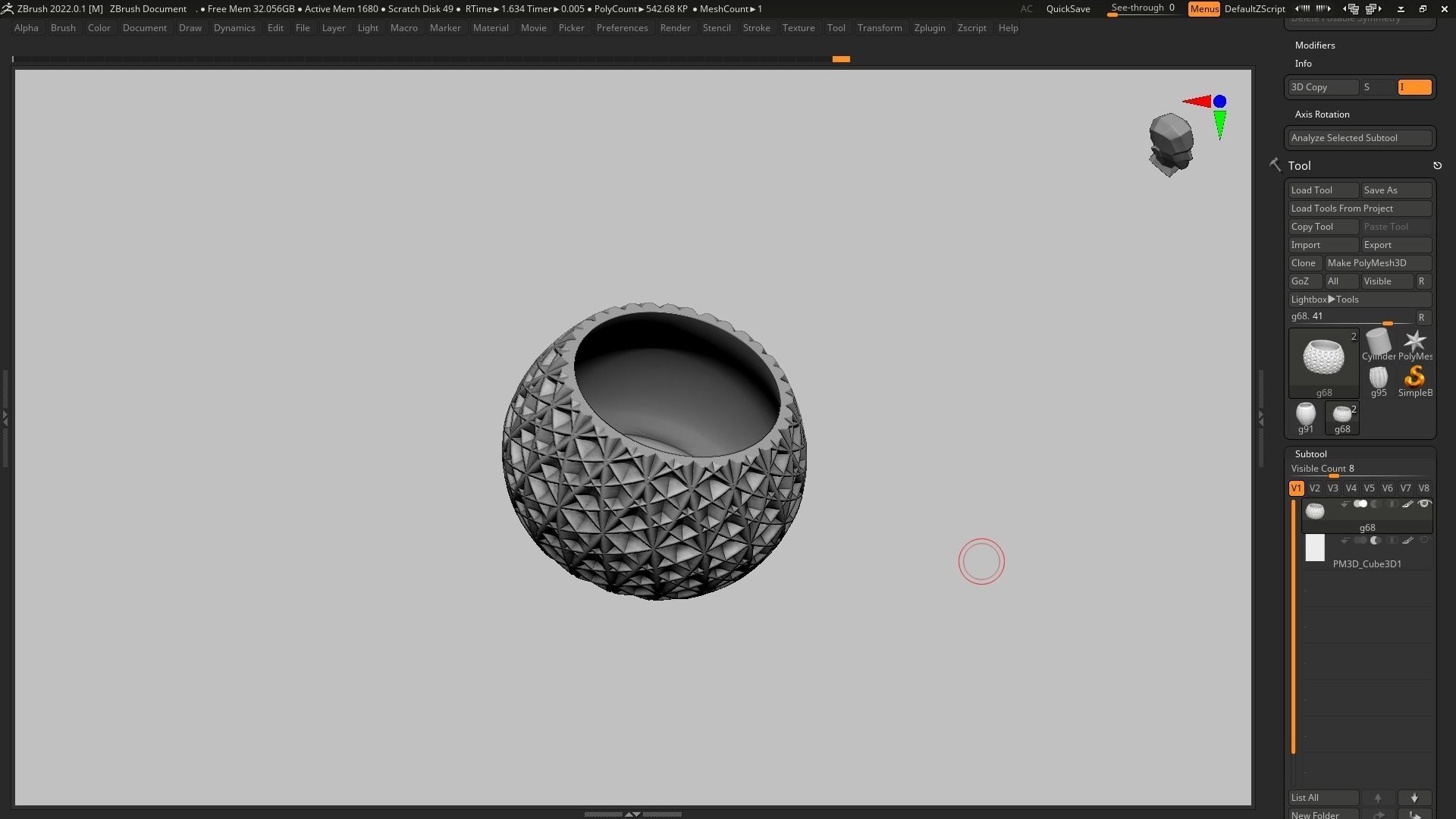 pot g68 3D print model  3D print model_7