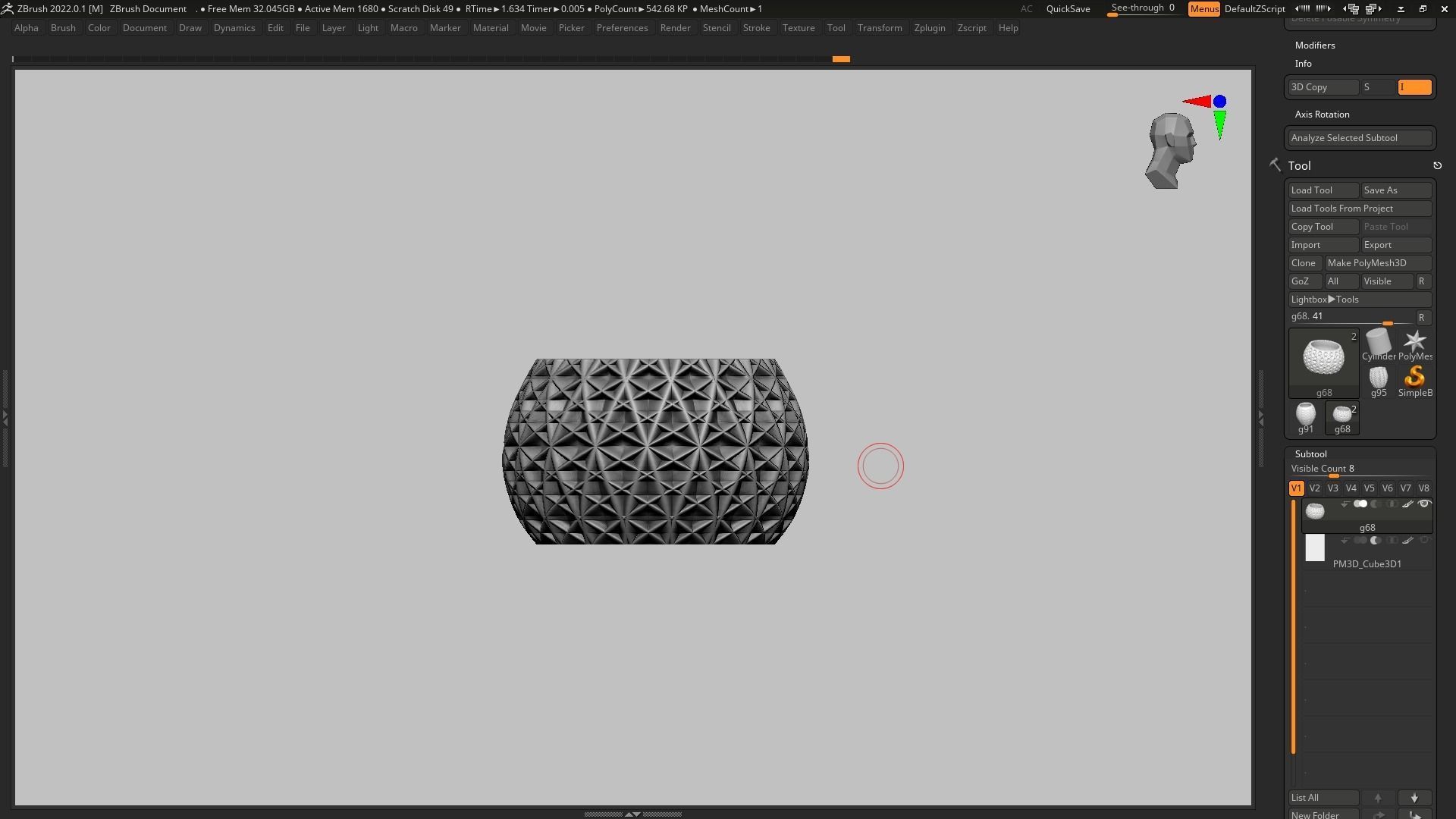 pot g68 3D print model  3D print model_9