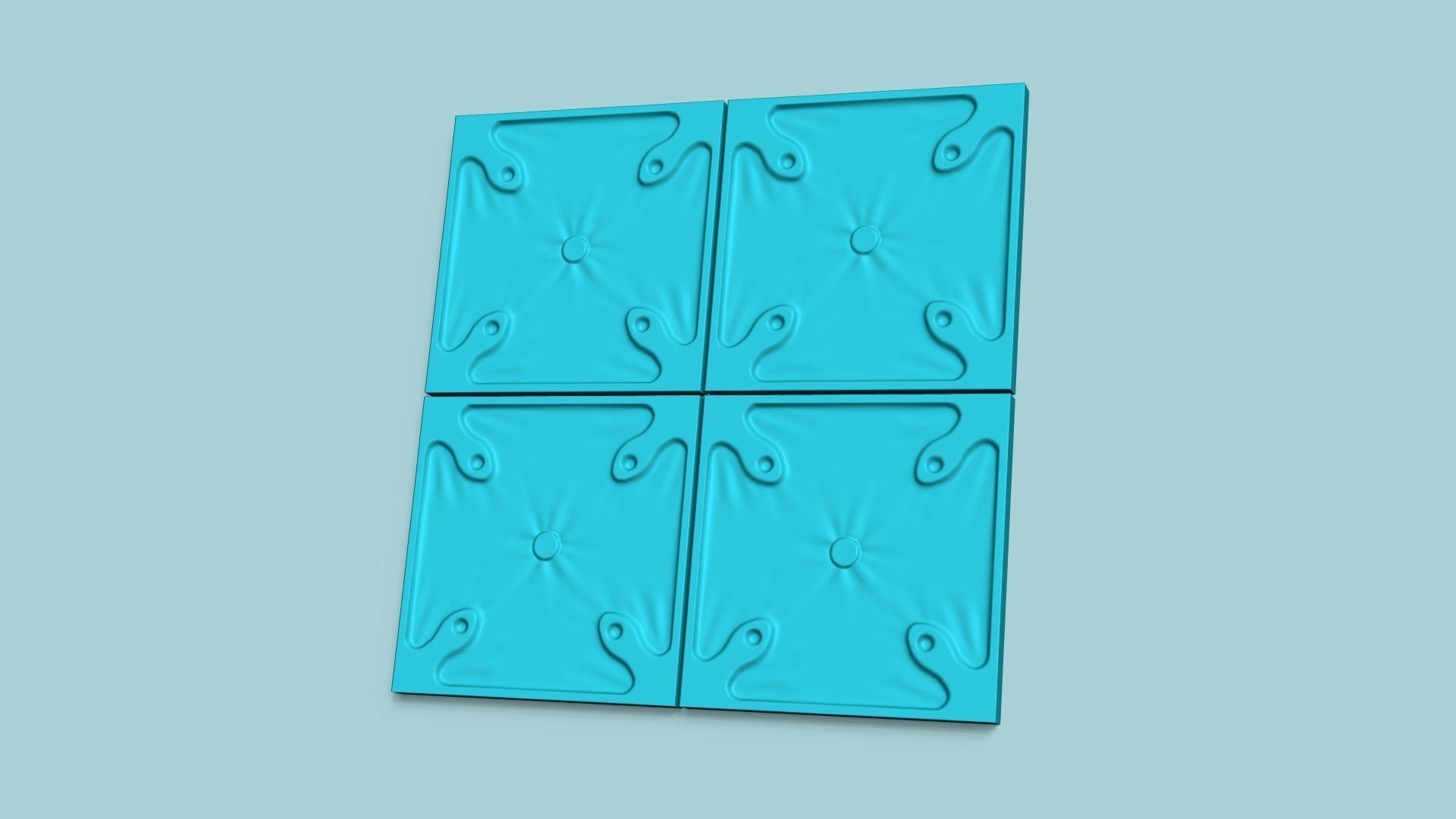 Wall Panel A11 Cloth - Interior Design Decoration 3D print model_6