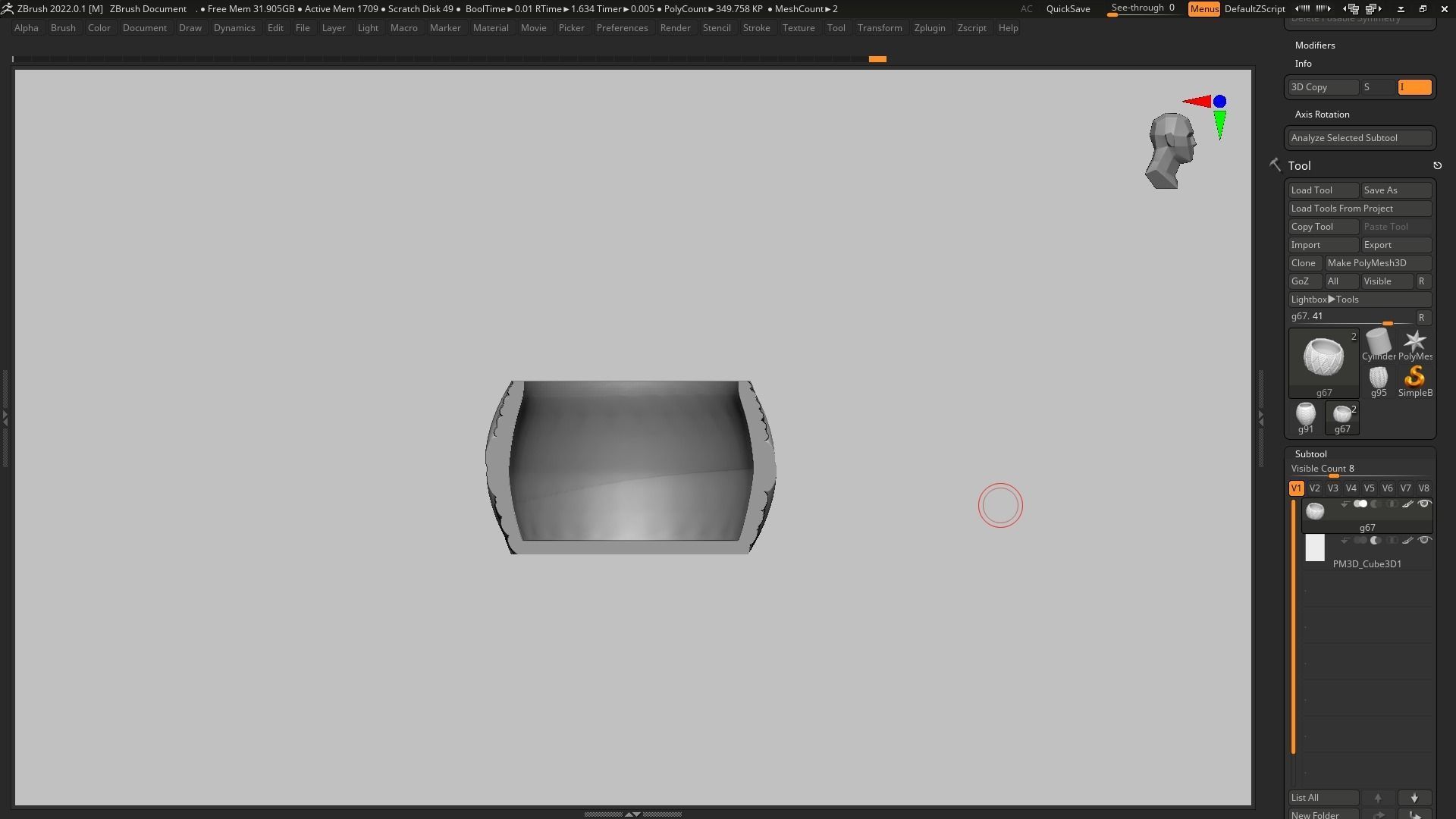 pot g67 3D print model 3D print model_16