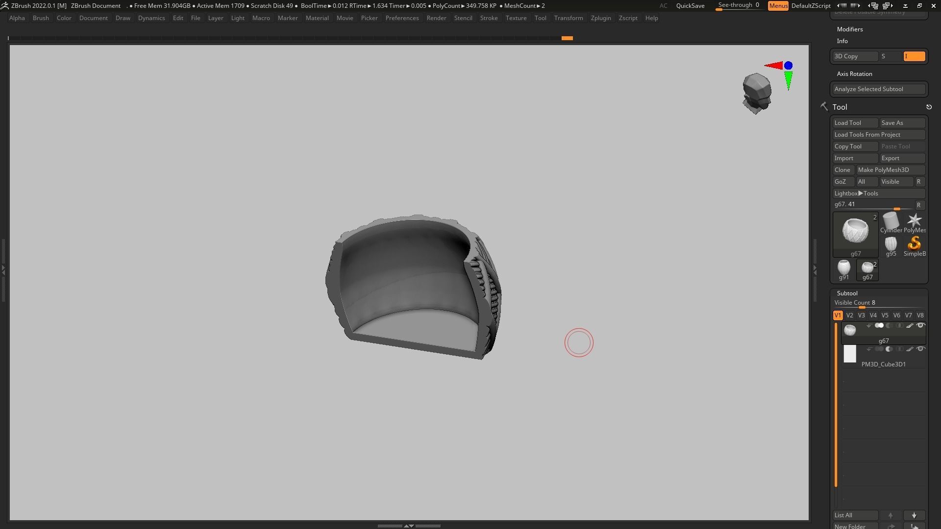 pot g67 3D print model 3D print model_18