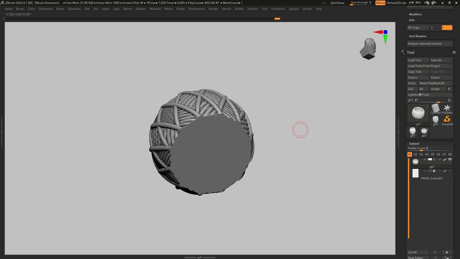 pot g67 3D print model 3D print model_13