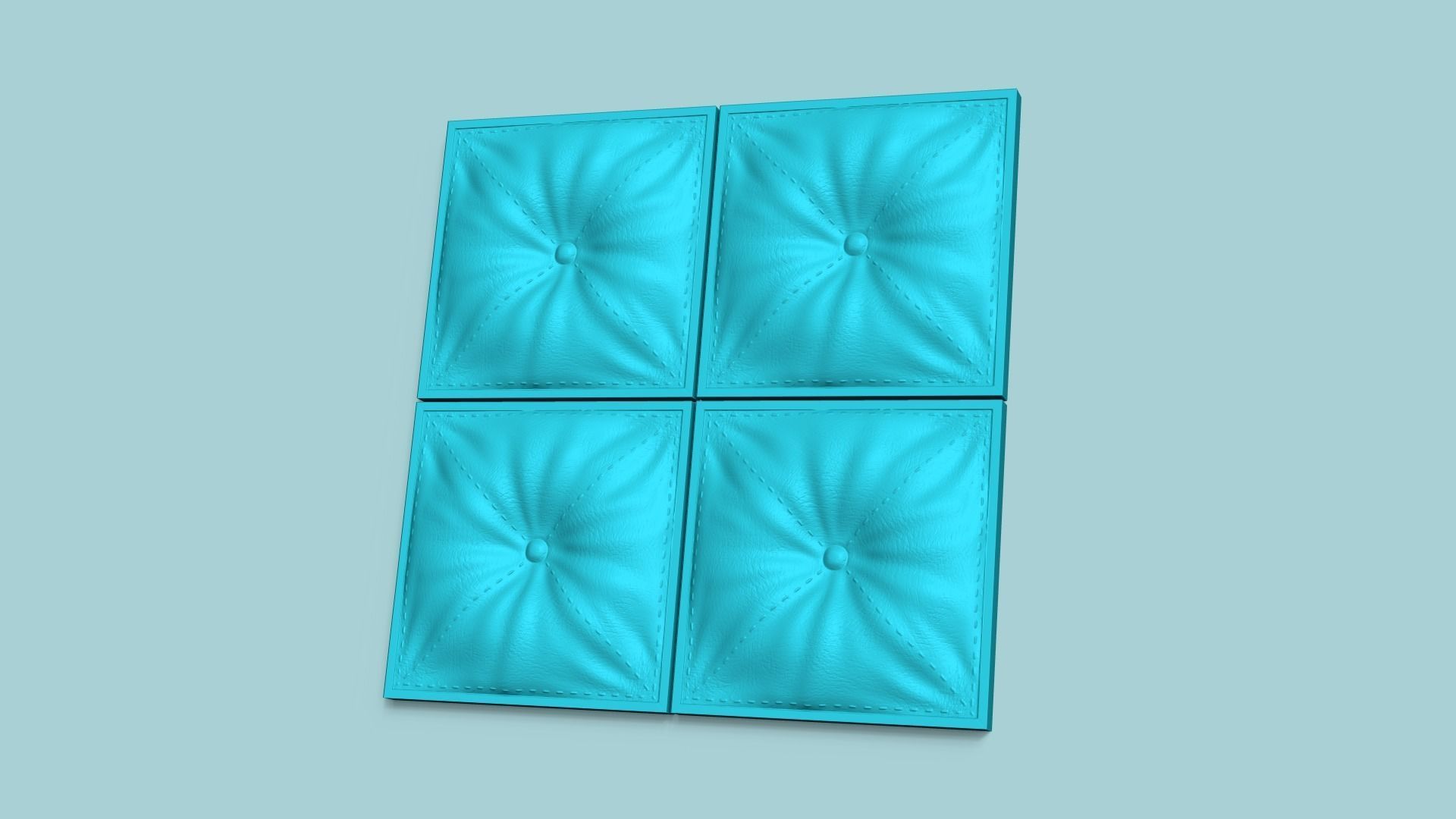 Wall Panel A13 Leather Texture - Interior Design Decoration 3D print model_5