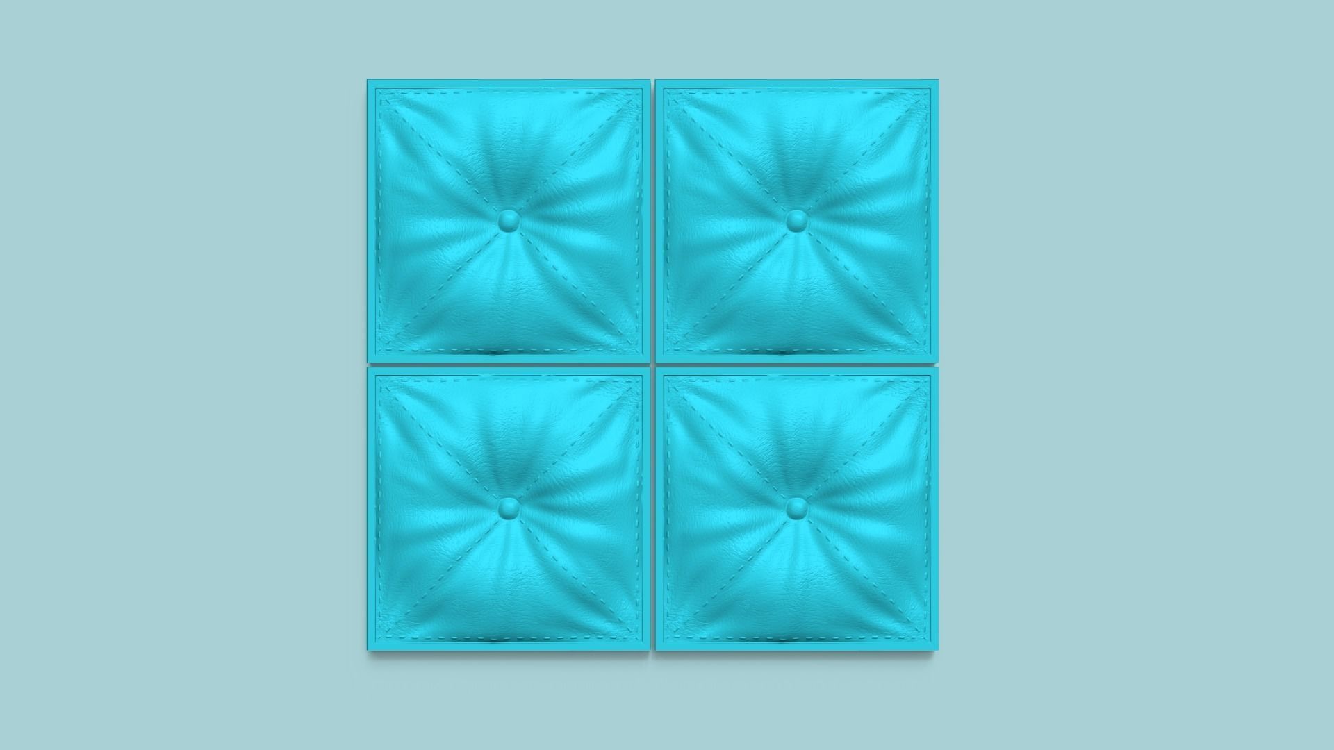 Wall Panel A13 Leather Texture - Interior Design Decoration 3D print model_4