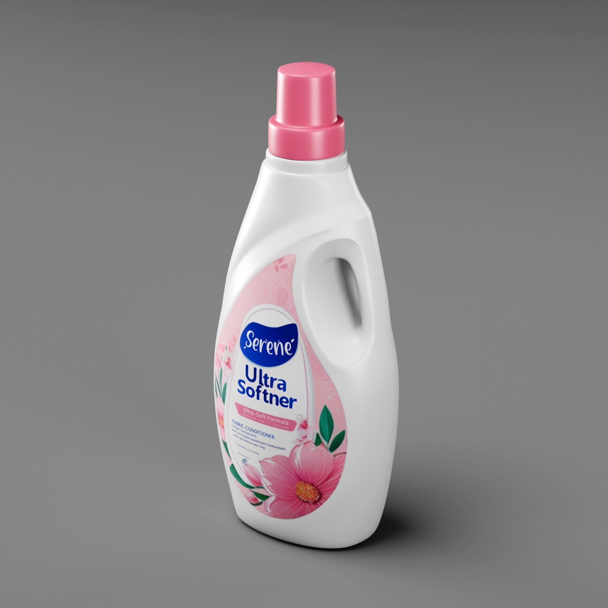 Detergent Bottle Container Mock up Low-poly 3D model_1