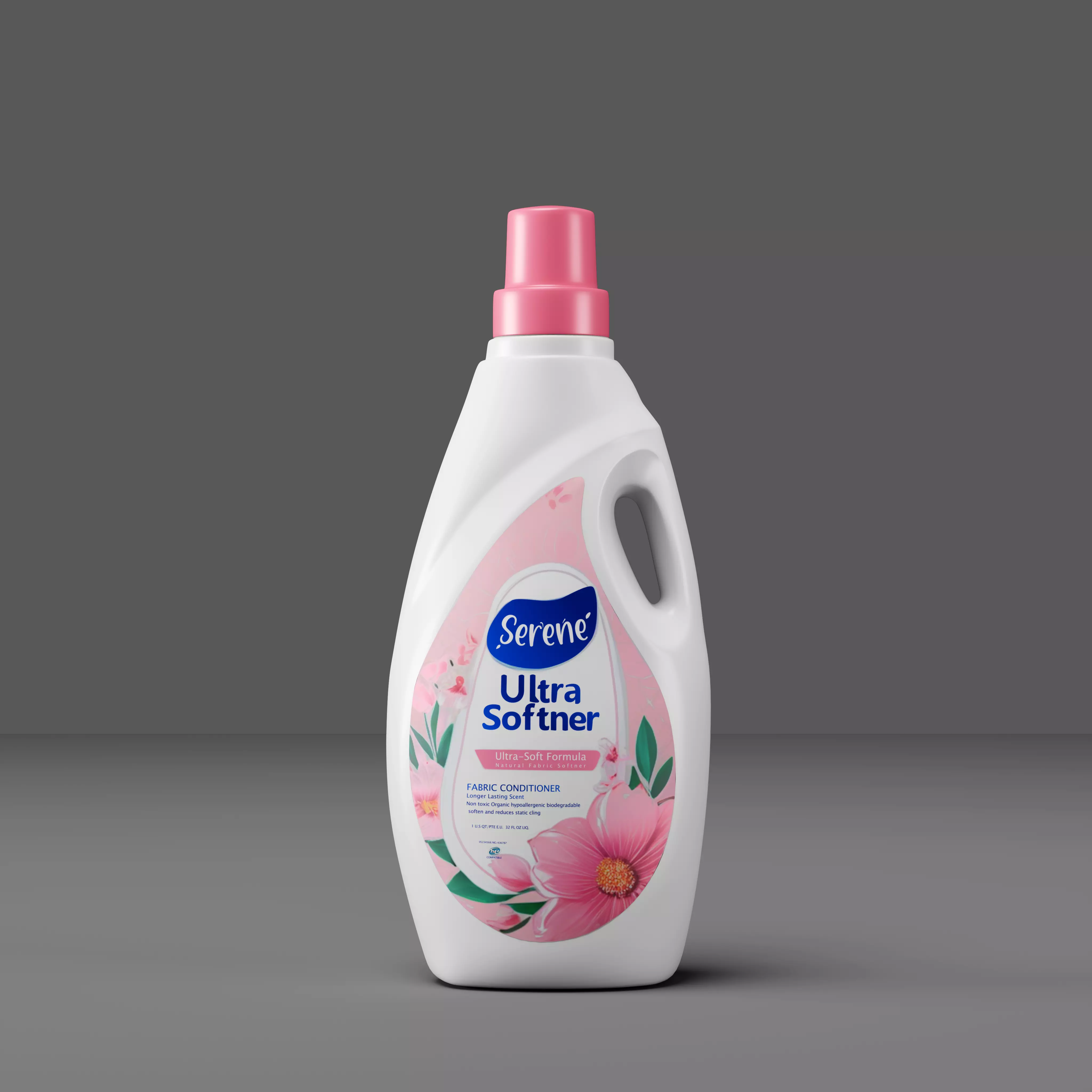 Detergent Bottle Container Mock up Low-poly 3D model_0