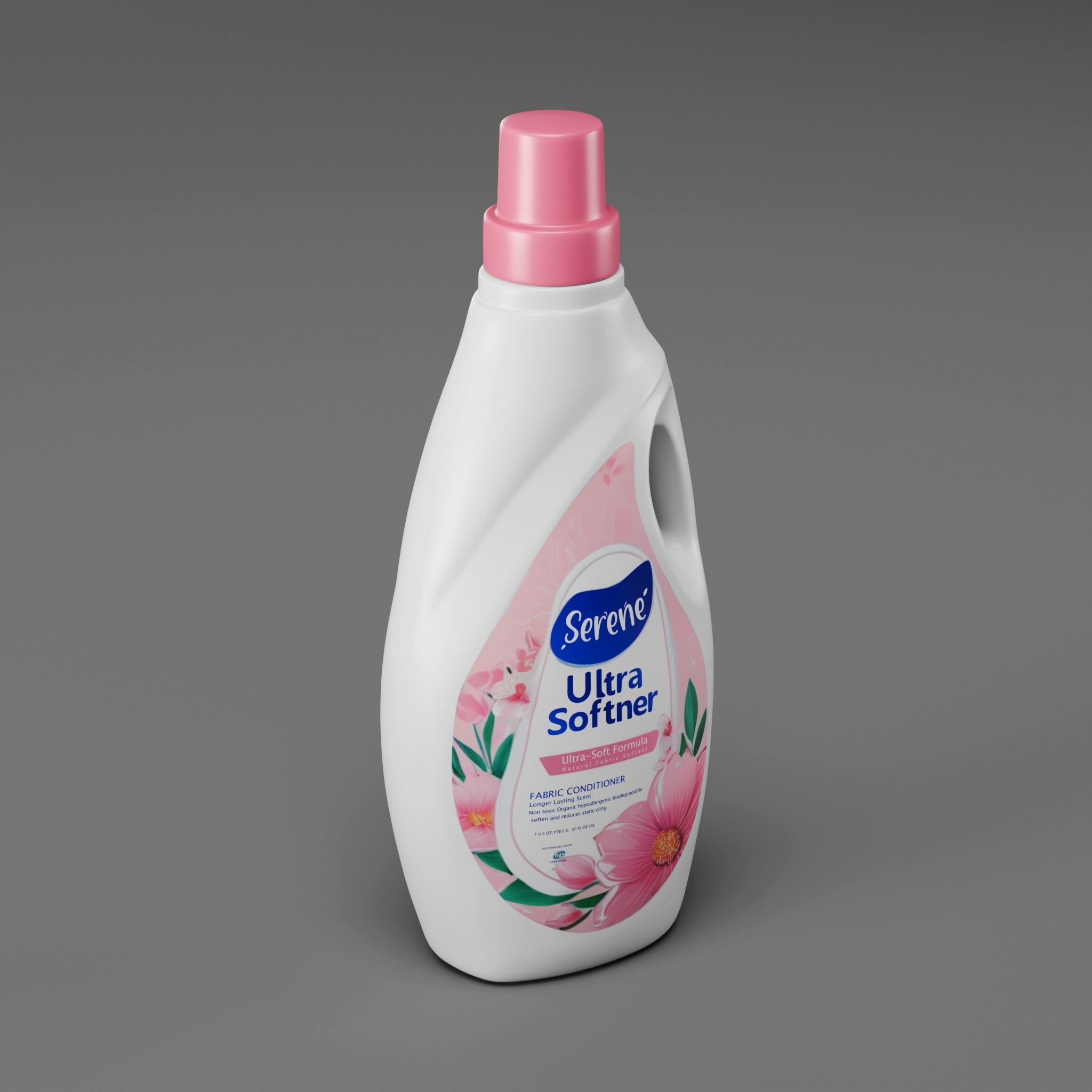 Detergent Bottle Container Mock up Low-poly 3D model_3