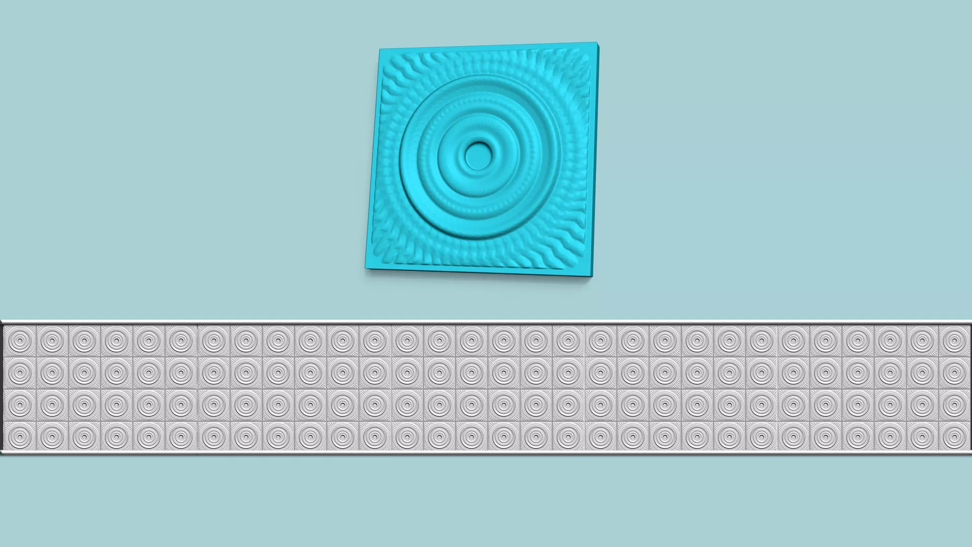 Wall Panel A14 Ornament - Interior Design Decoration 3D print model