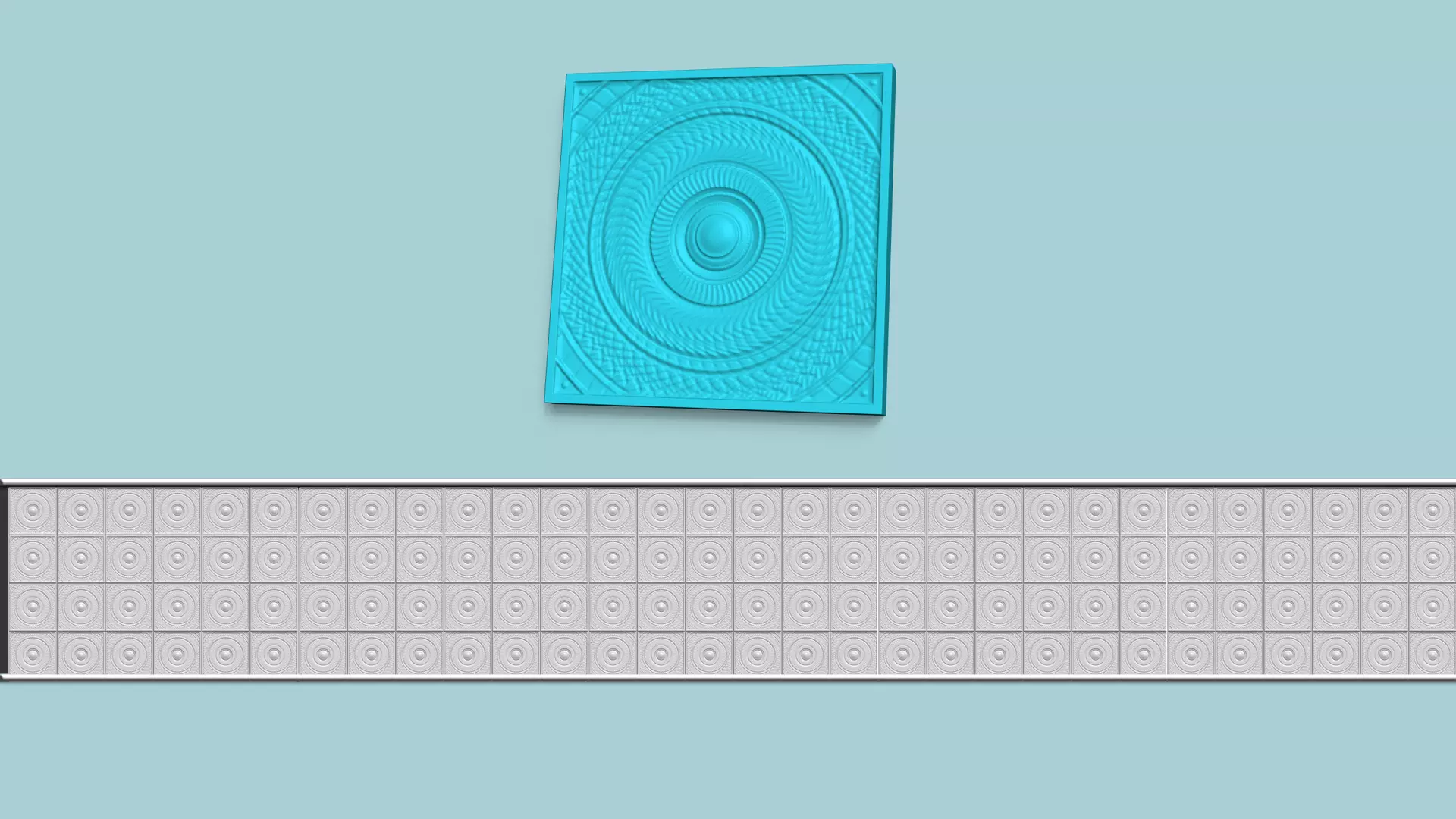 Wall Panel A15 Ornament - Interior Design Decoration 3D print model_0