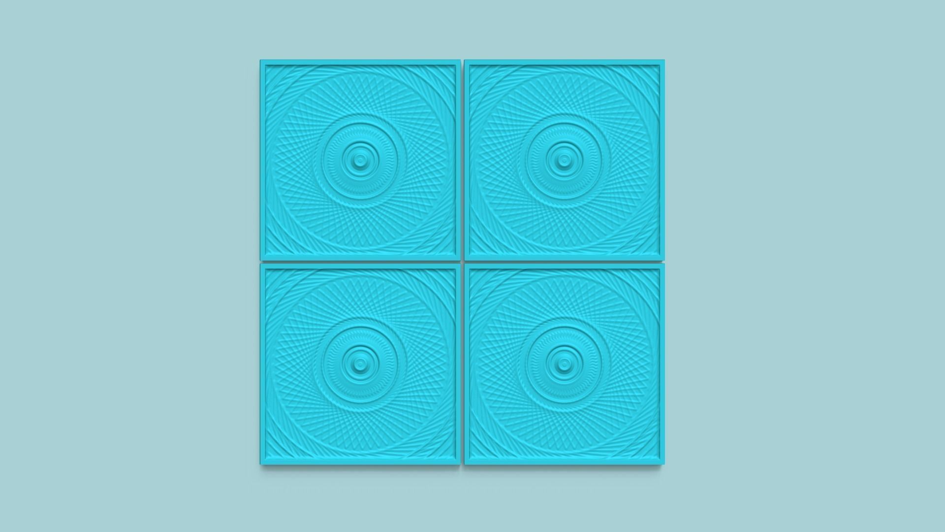 Wall Panel A17 Ornament - Interior Design Decoration 3D print model_4