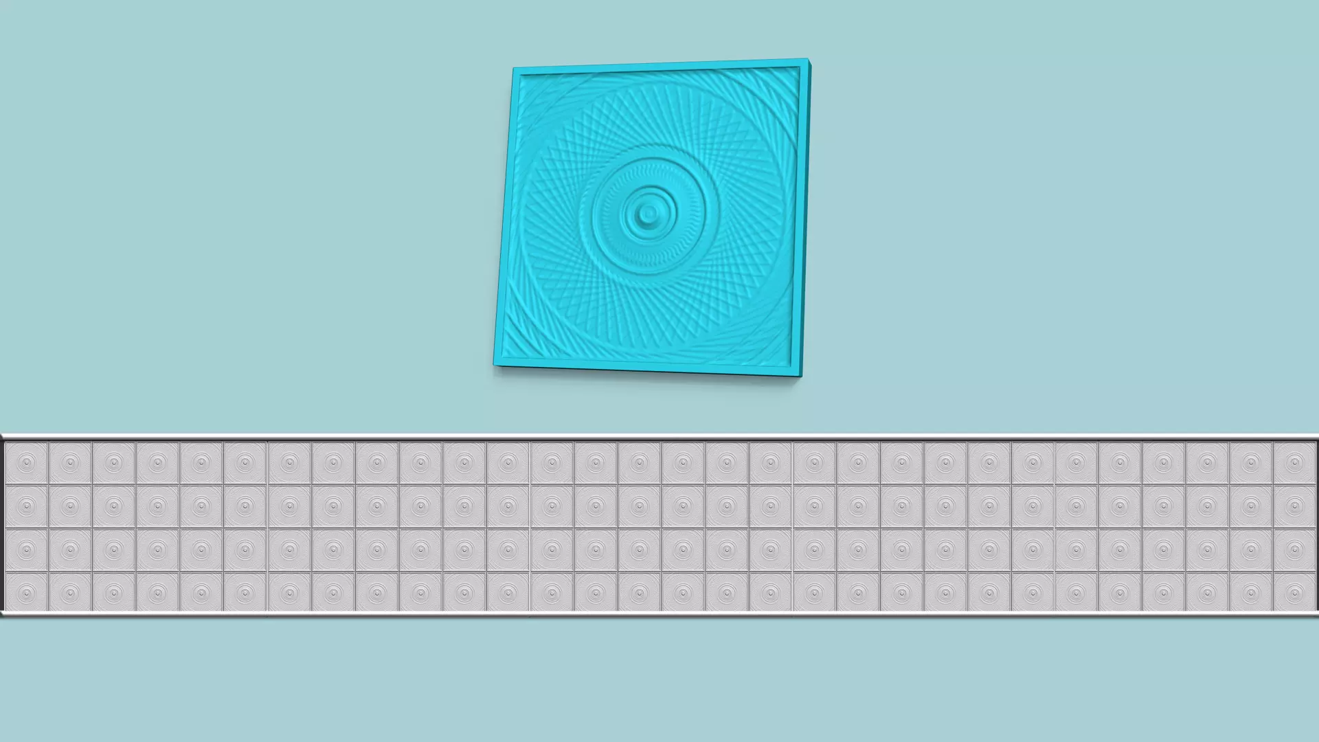 Wall Panel A17 Ornament - Interior Design Decoration 3D print model_0