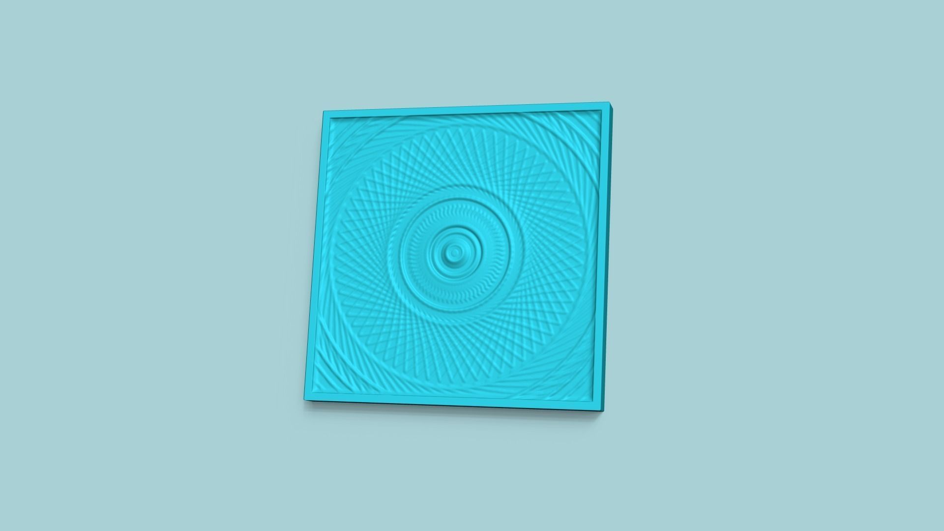 Wall Panel A17 Ornament - Interior Design Decoration 3D print model_1