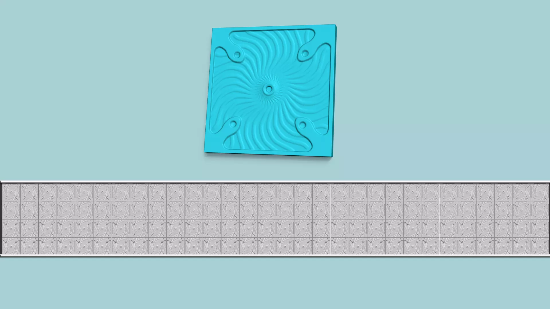 Wall Panel A20 Ornament - Interior Design Decoration 3D print model_0