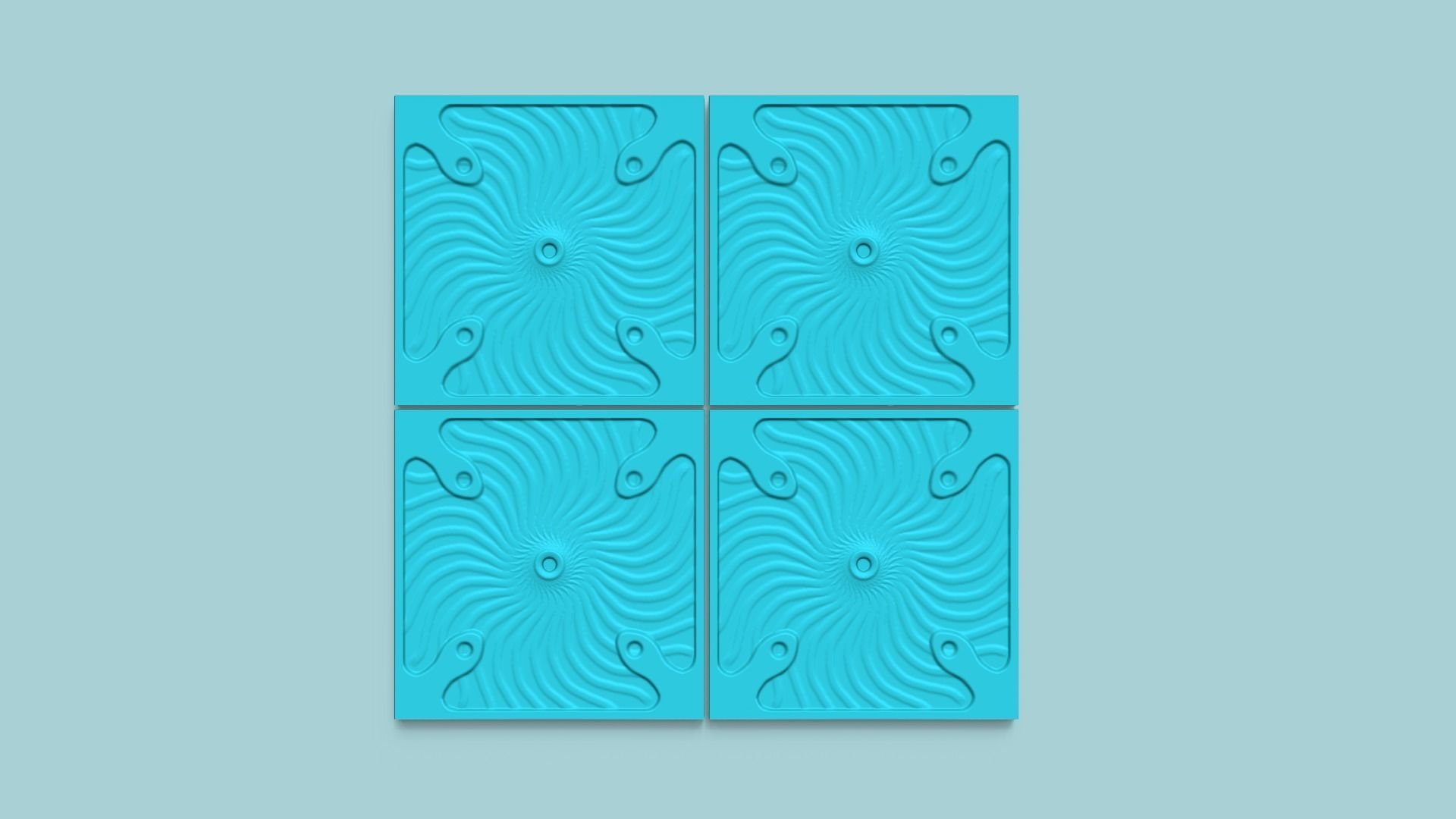 Wall Panel A20 Ornament - Interior Design Decoration 3D print model_4