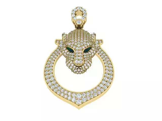 3d panther pendant model