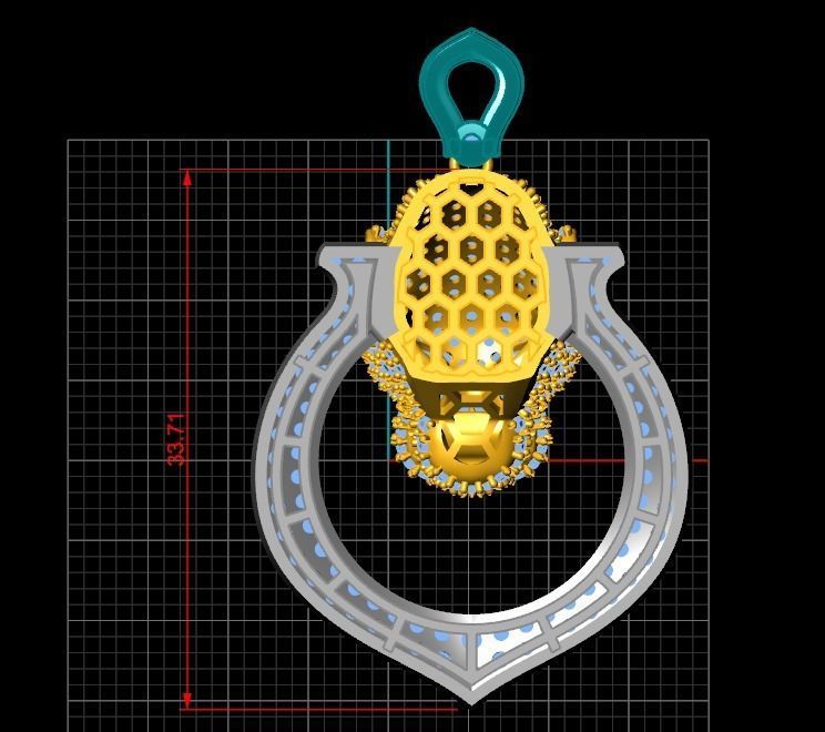 3d panther pendant model 3D print model_2