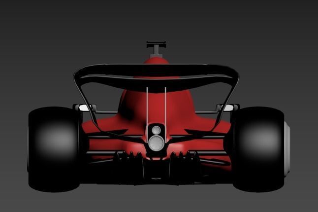 F1 Racing Car 3D model_7