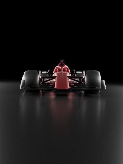 F1 Racing Car 3D model_4