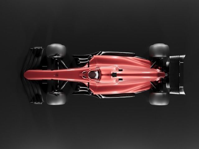 F1 Racing Car 3D model_2