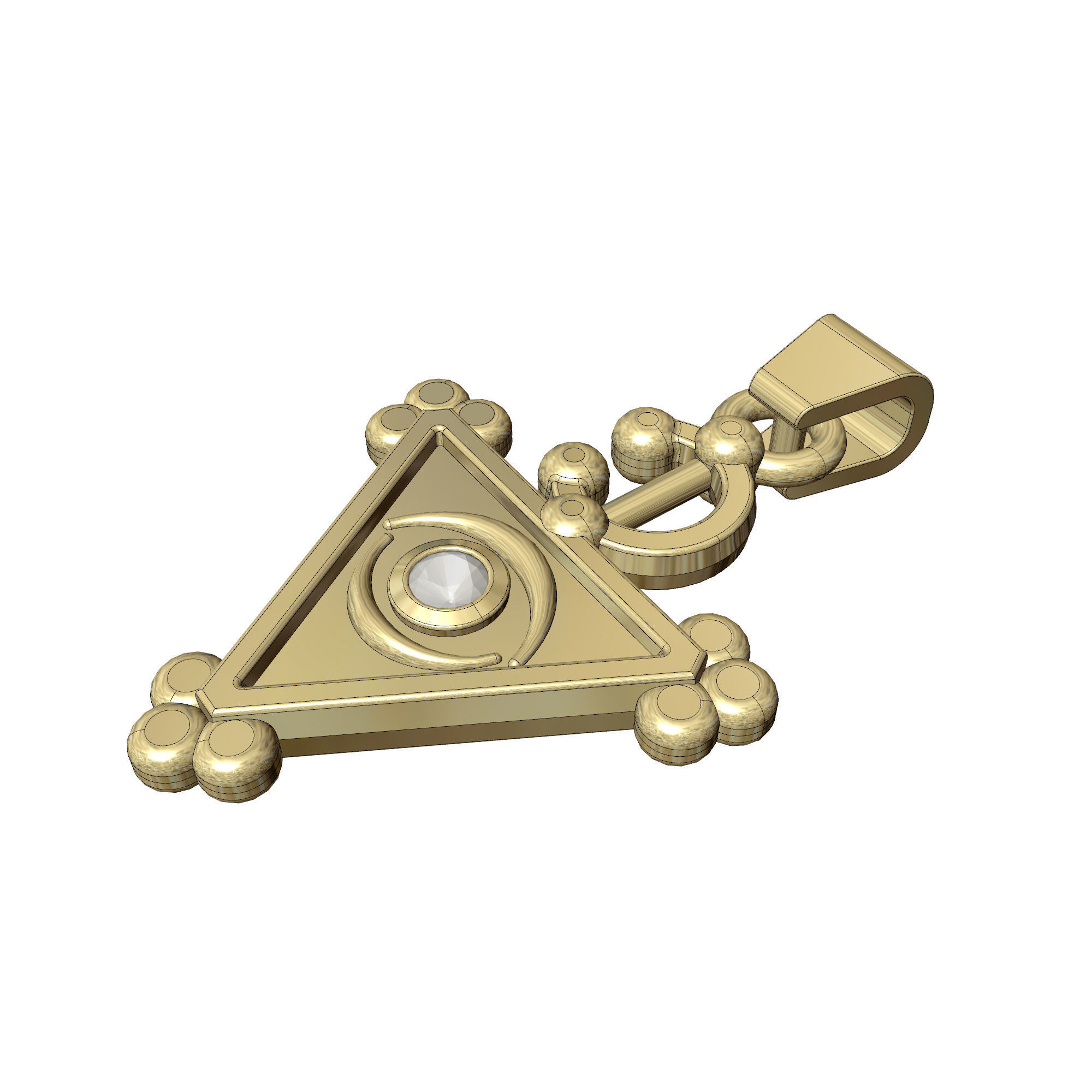 BERBER PENDANT AMOUDO 3D PRINT MODEL 3D print model_3