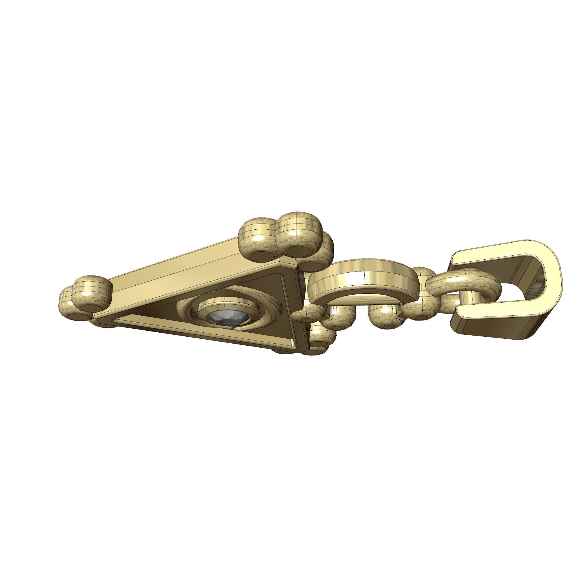 BERBER PENDANT AMOUDO 3D PRINT MODEL 3D print model_5