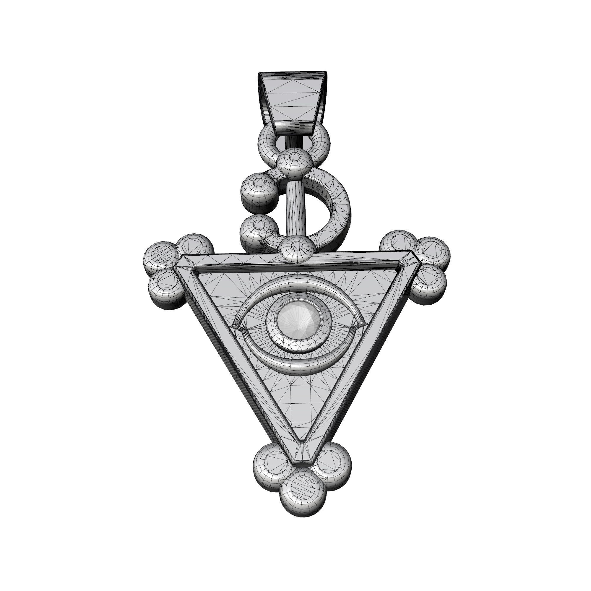 BERBER PENDANT AMOUDO 3D PRINT MODEL 3D print model_11