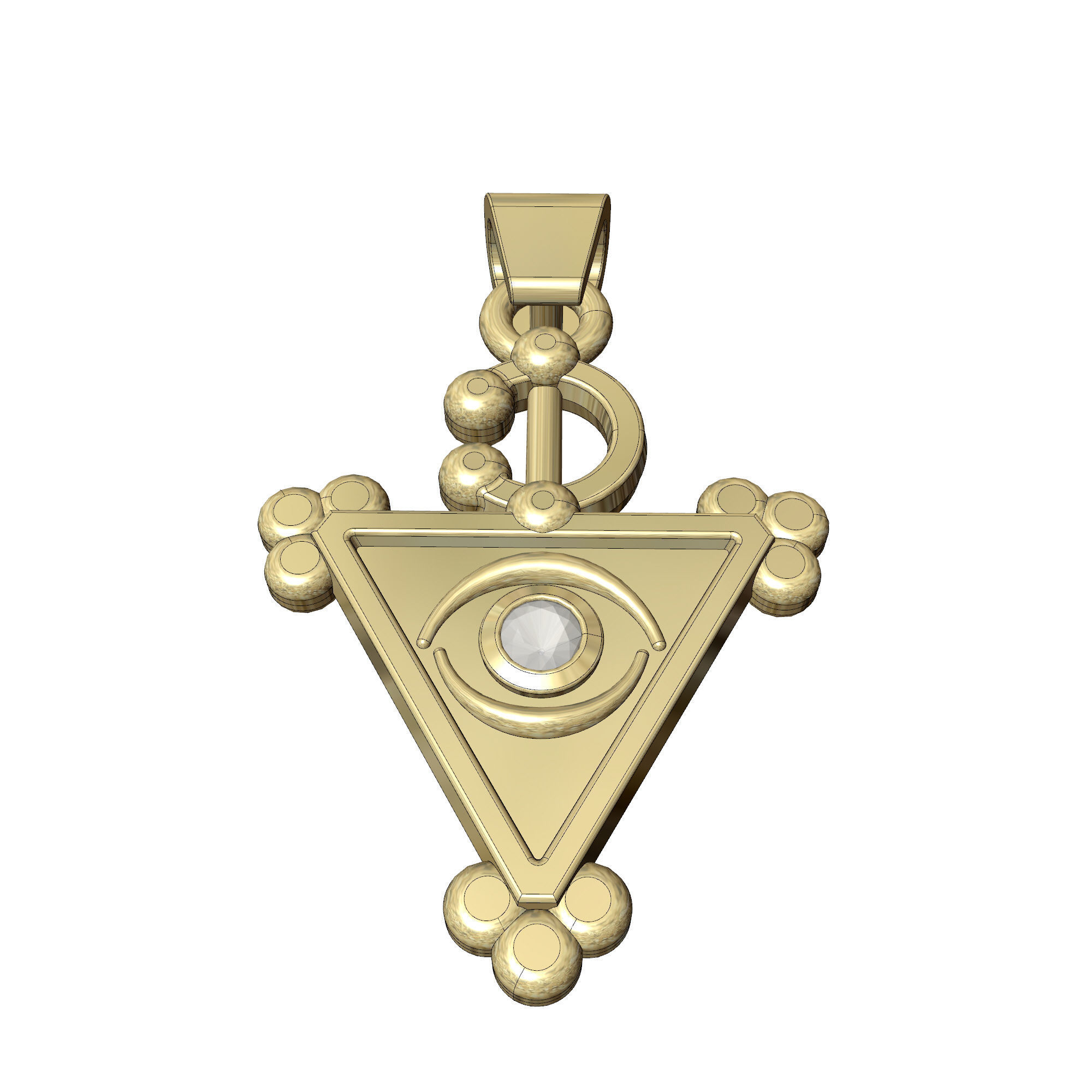 BERBER PENDANT AMOUDO 3D PRINT MODEL 3D print model_1