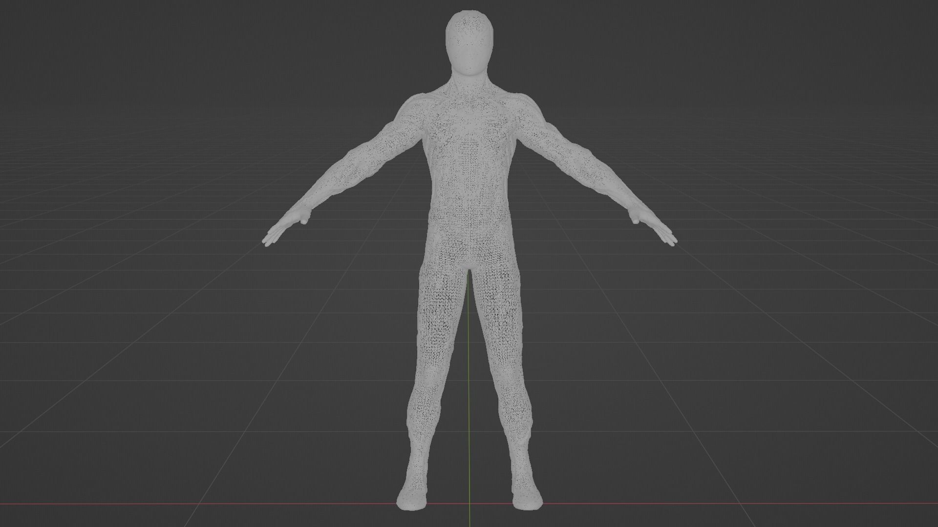 Spiderman Symbiote Suit Low-poly 3D model_6