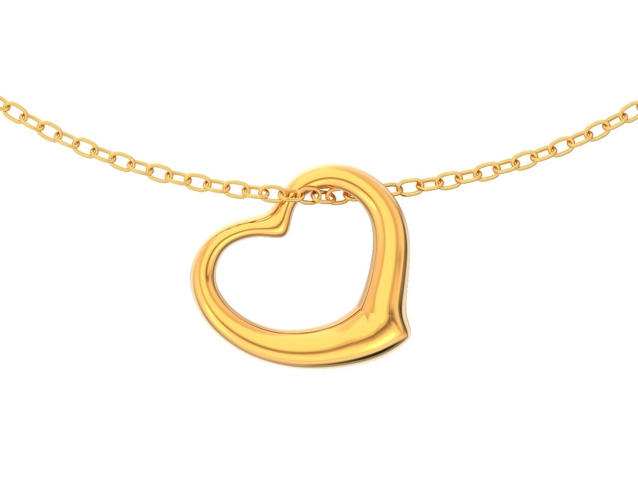  tiffany  pendant open heart 1035 3D print model_29